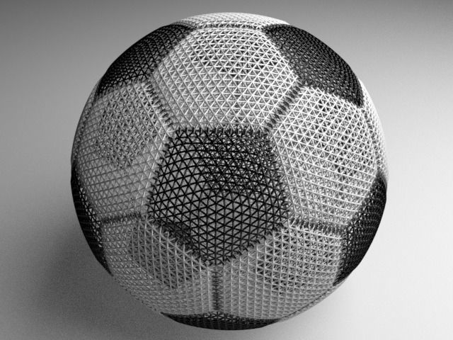 Ball soccer 3D model_2