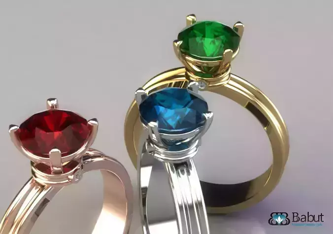 ladies ring 3D print model