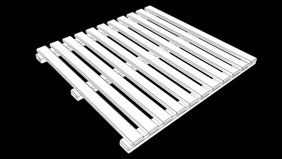 3D model Low Poly Warehouse with Forklift and Truck Low-poly 3D model_5