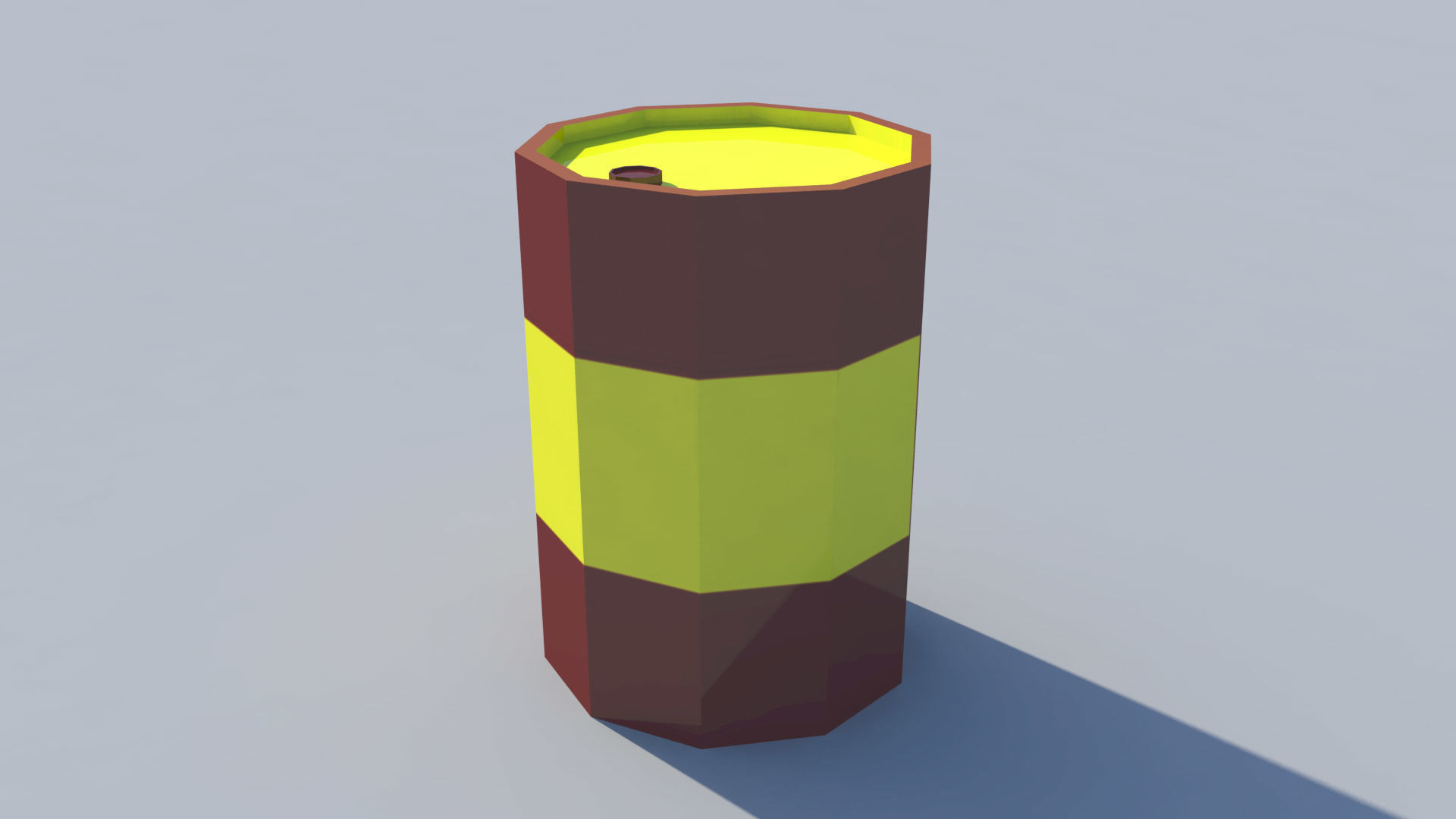 3D model Low Poly Warehouse with Forklift and Truck Low-poly 3D model_3