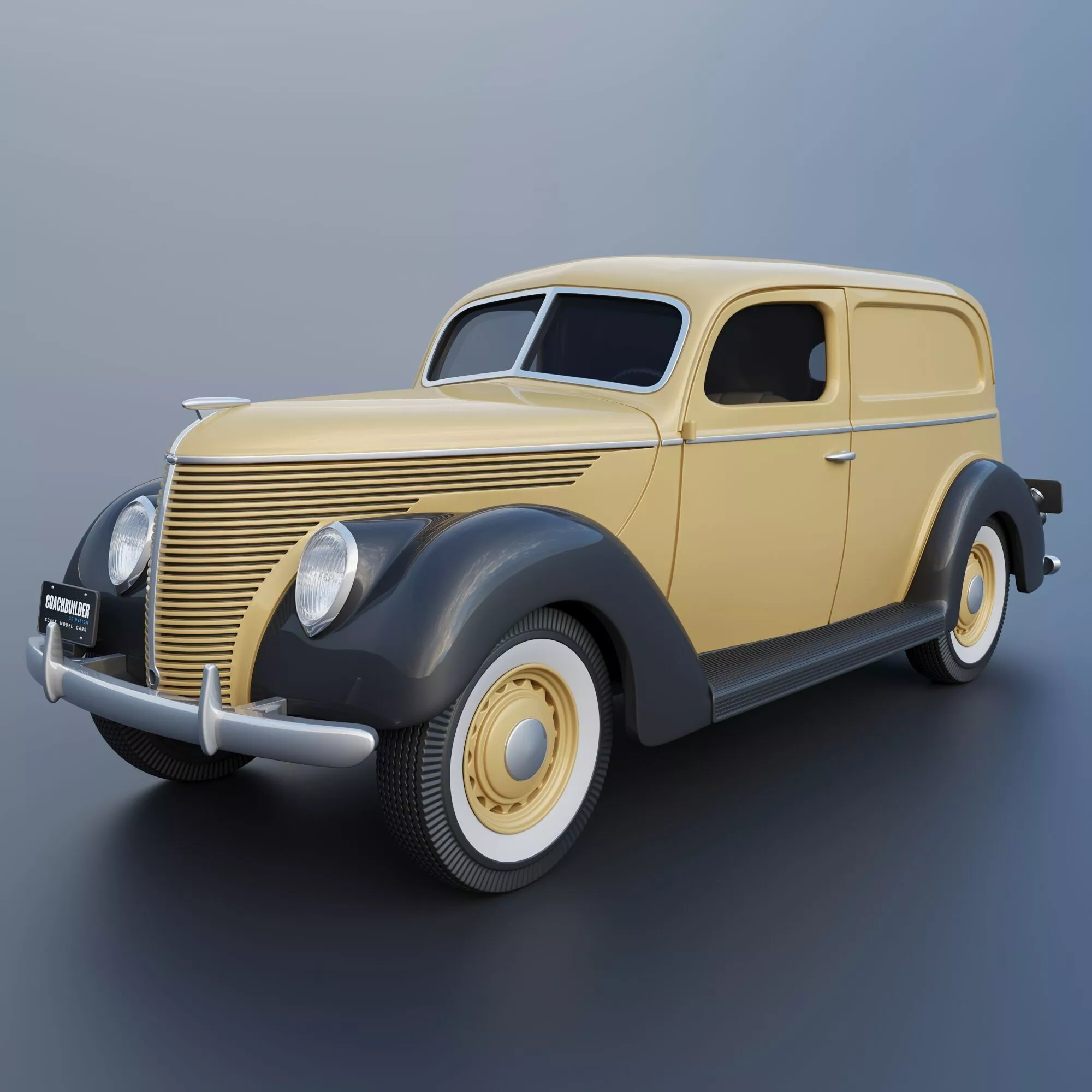 1938 F Sedan Delivery 3D print model