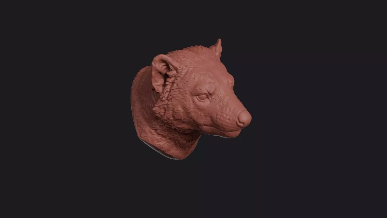 Tasmanian Devil Head 3D print model