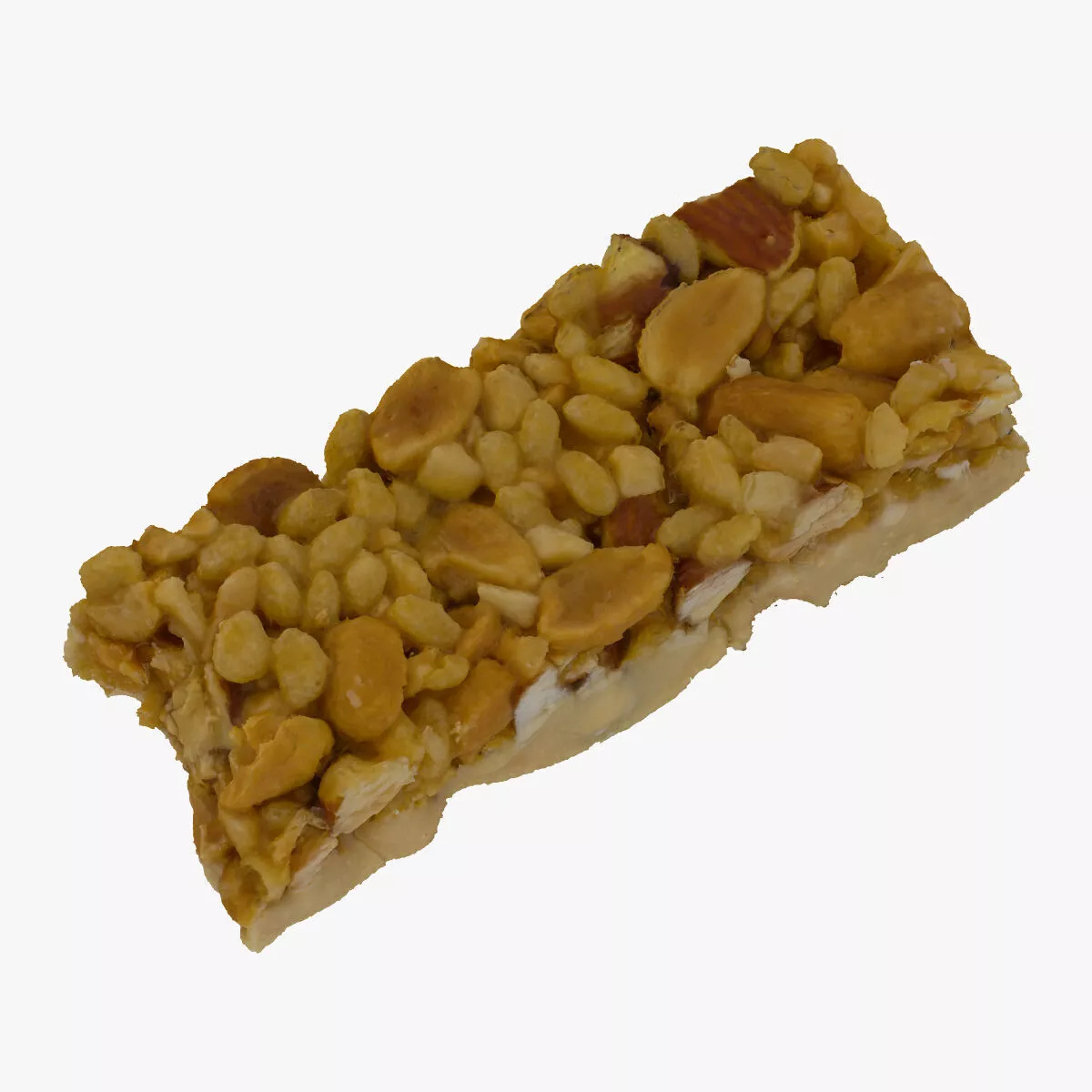 Protein Bar With Caramel and Nuts 01 Bitten RAW SCAN 3D model