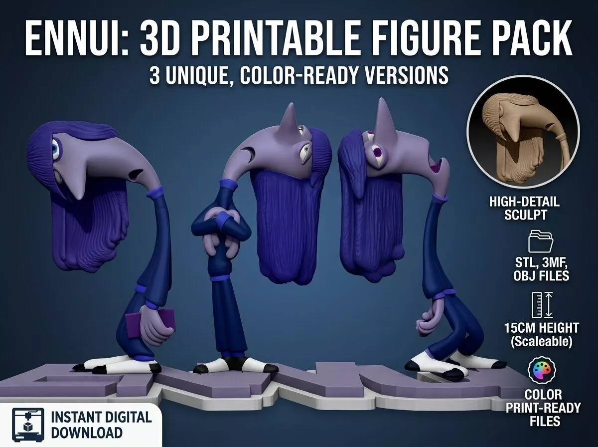 Ennui Color printable figure Pack 3D print model