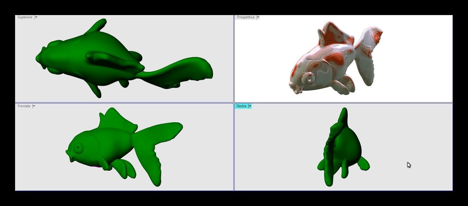 My red fish Free 3D print model