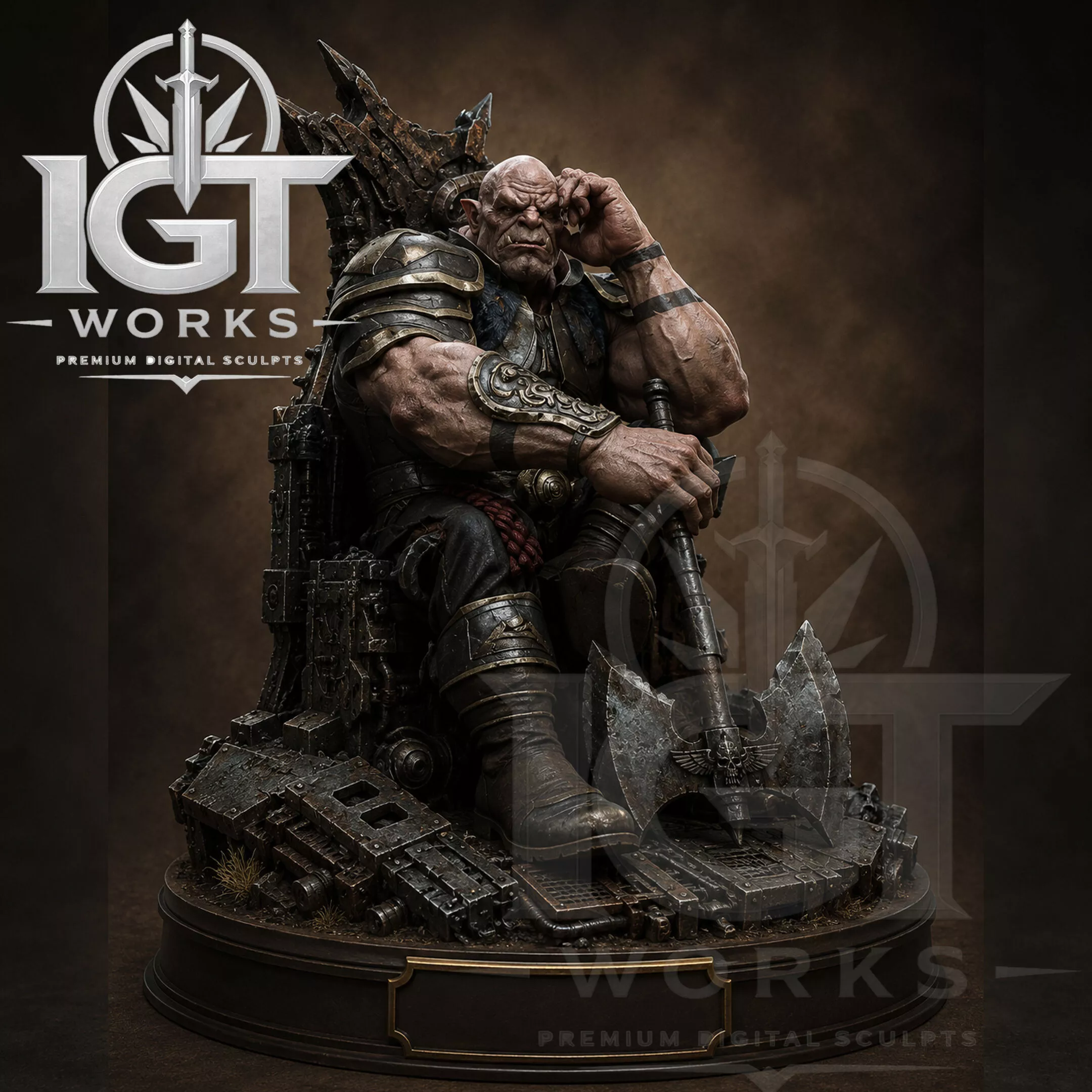 Tharok Dreadlord Action Figure STL - Eternal - 3D Printing 3D print model