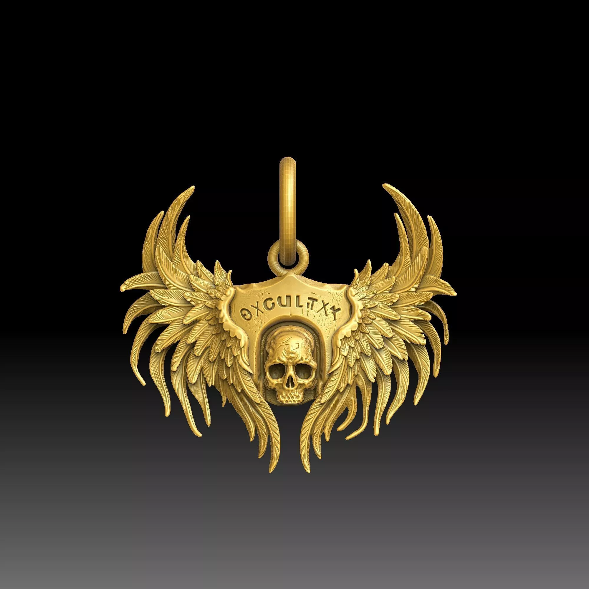 Silent Luxury Pendants - one inch pendant 3D print model