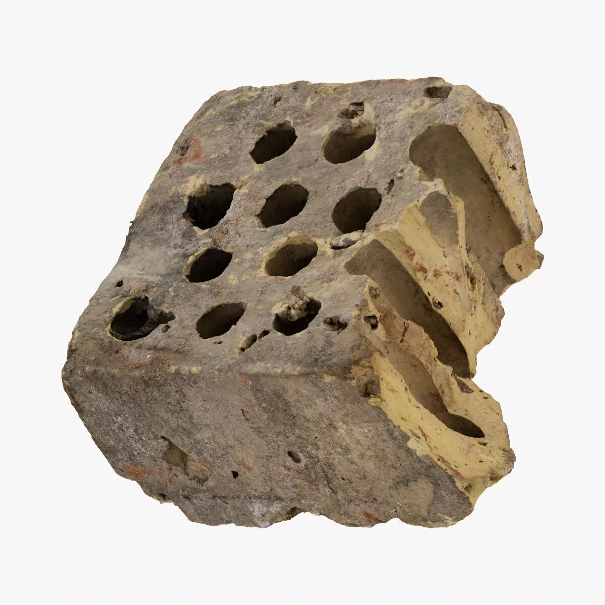 Brick Piece 14 RAW SCAN 3D model