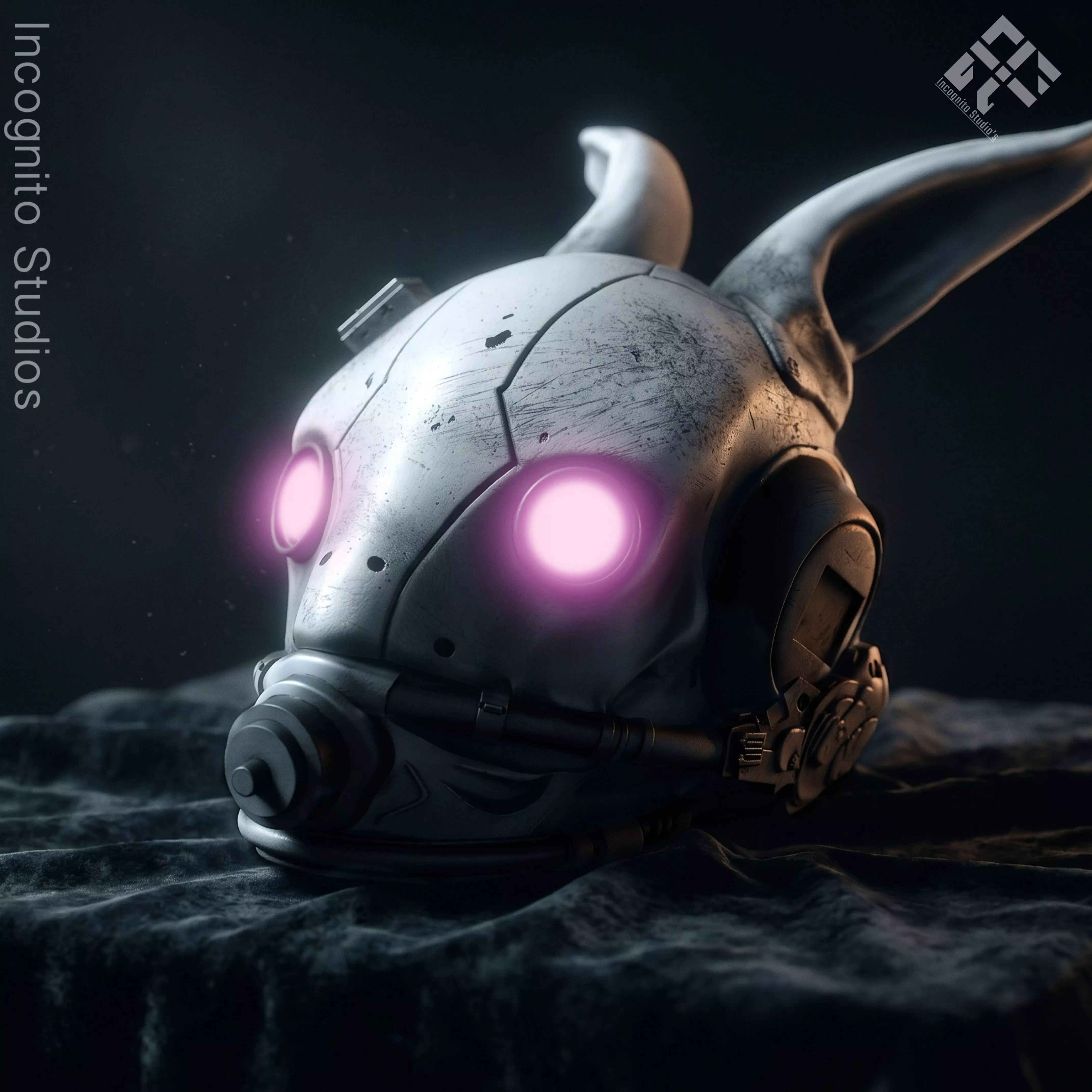 TACTICAL RABBIT CYBERPUNK MASK - SCI-FI COSPLAY PROP 3D print model