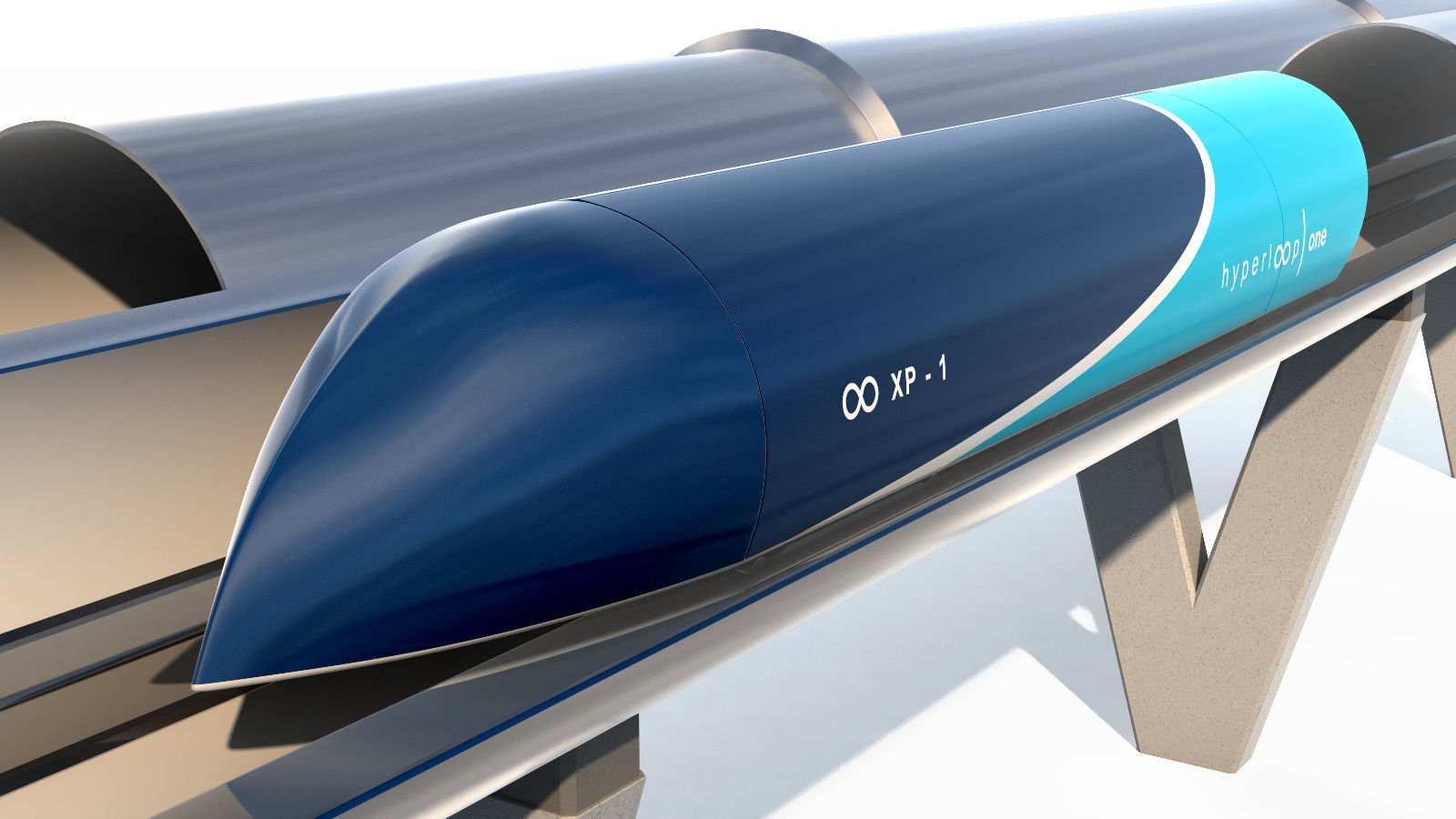 Hyperloop one XP-1 3D model_1