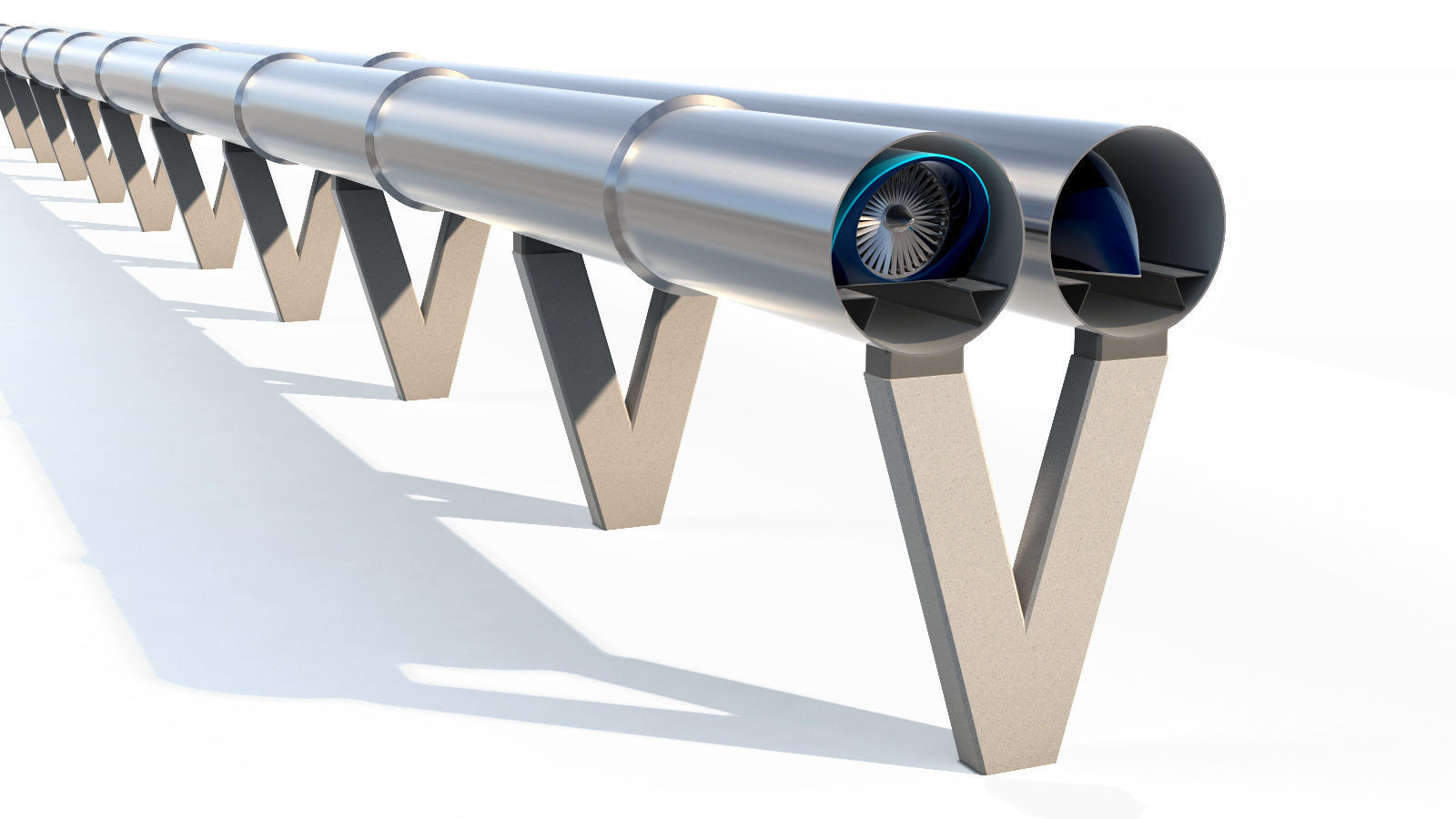 Hyperloop one XP-1 3D model_10