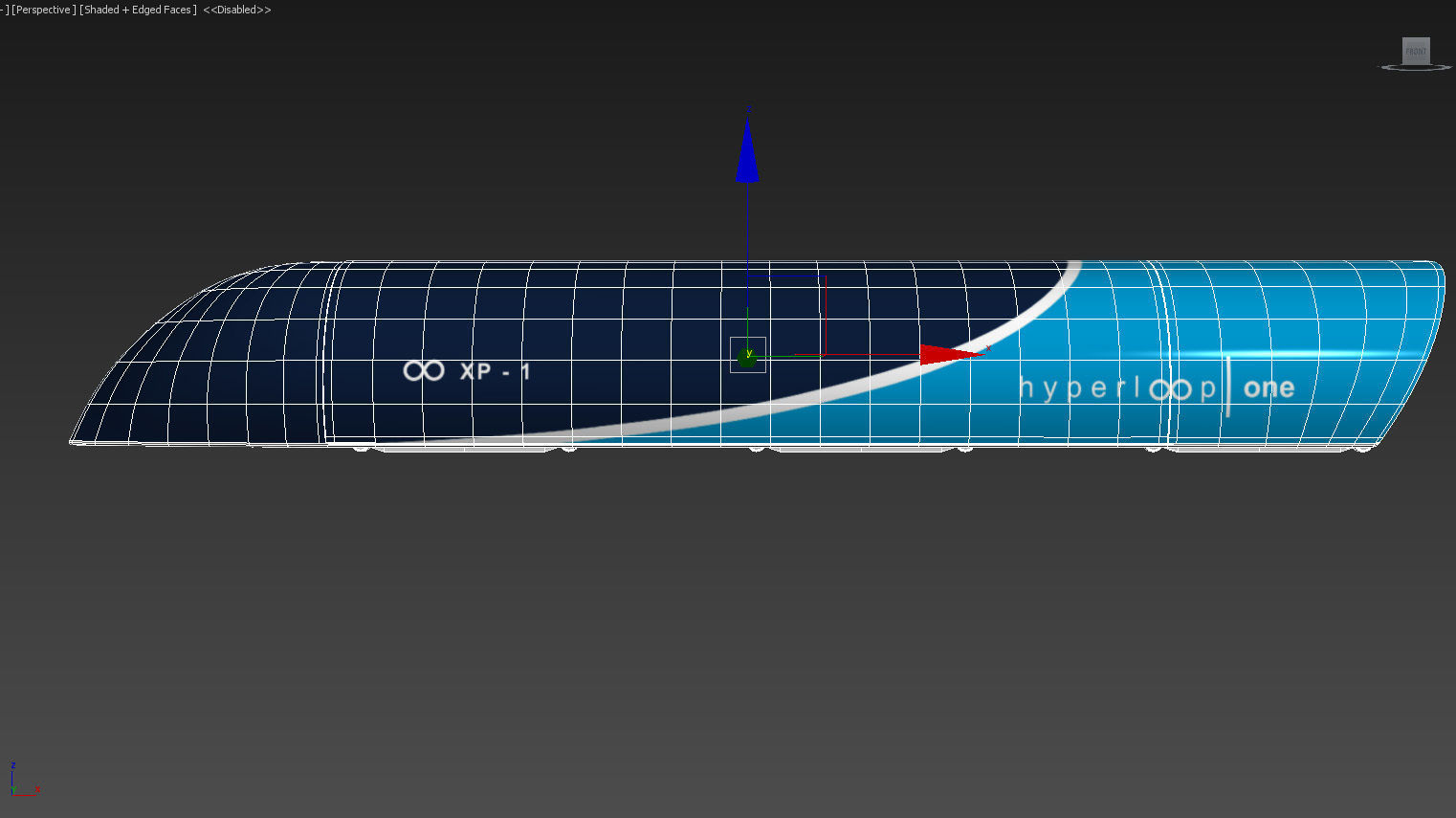 Hyperloop one XP-1 3D model_16