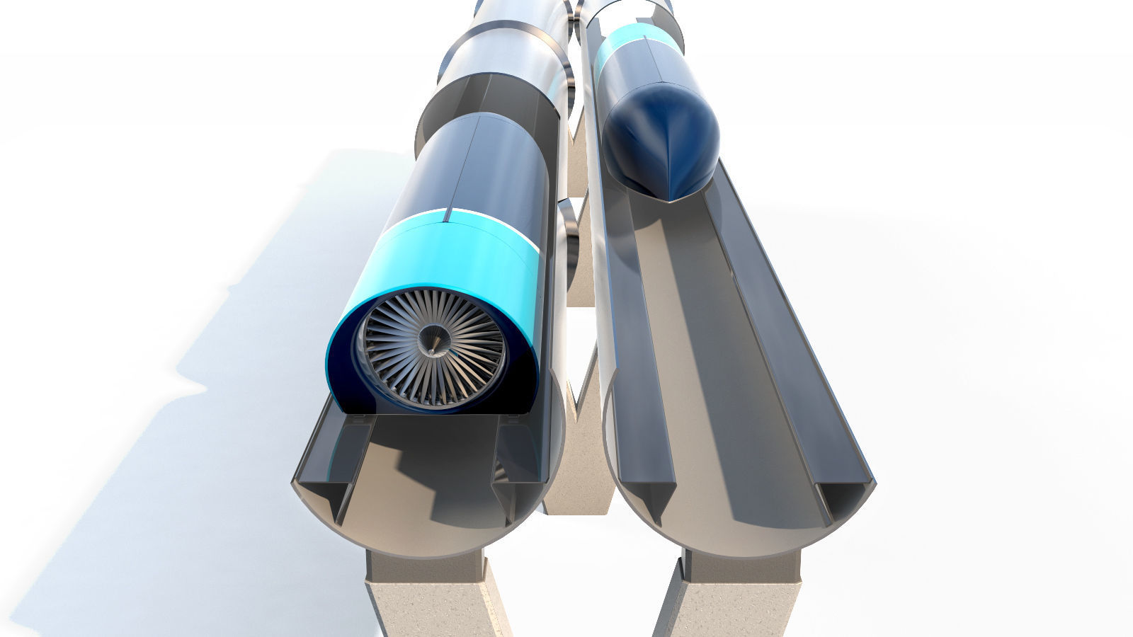 Hyperloop one XP-1 3D model_6