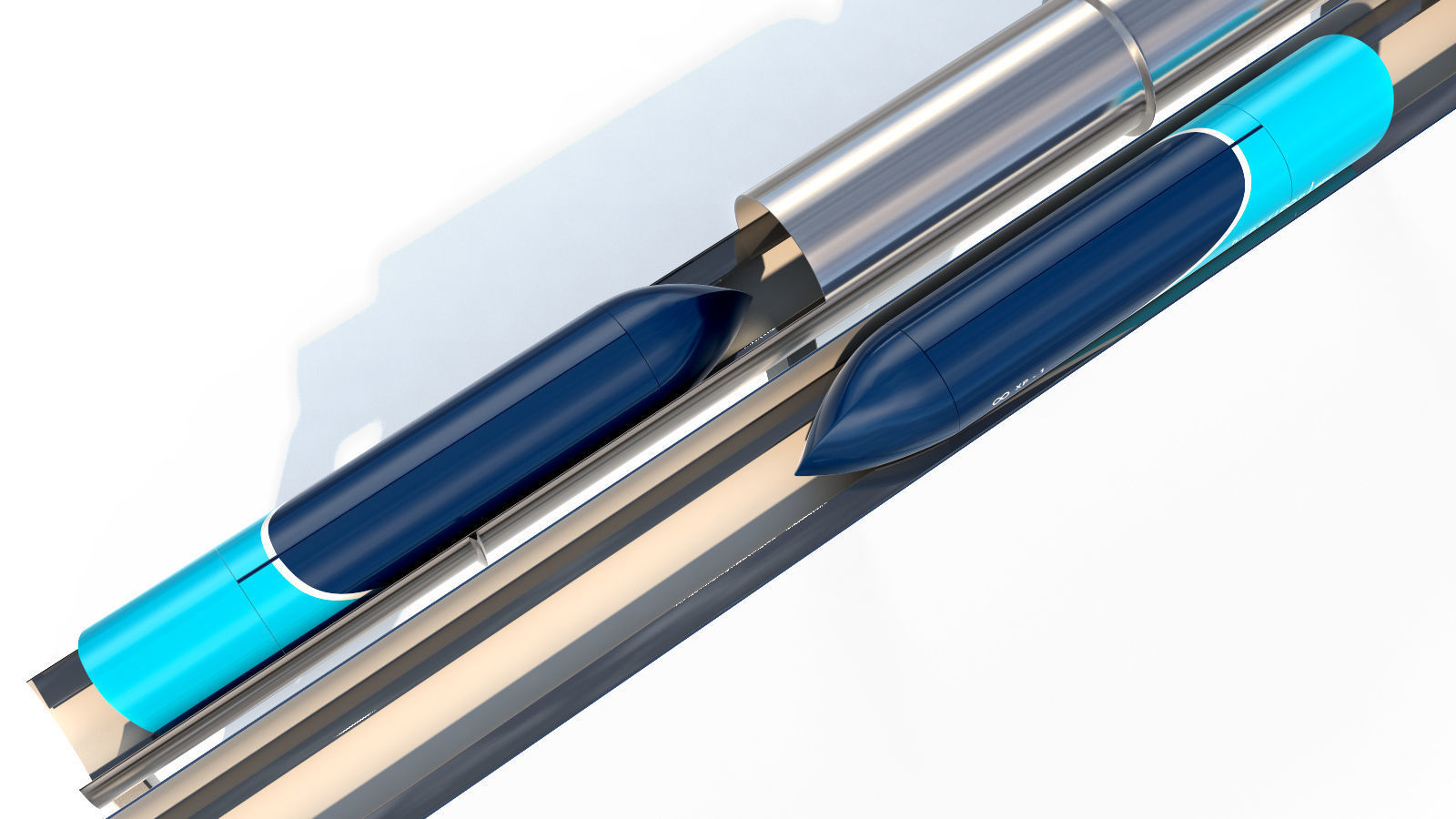 Hyperloop one XP-1 3D model_8