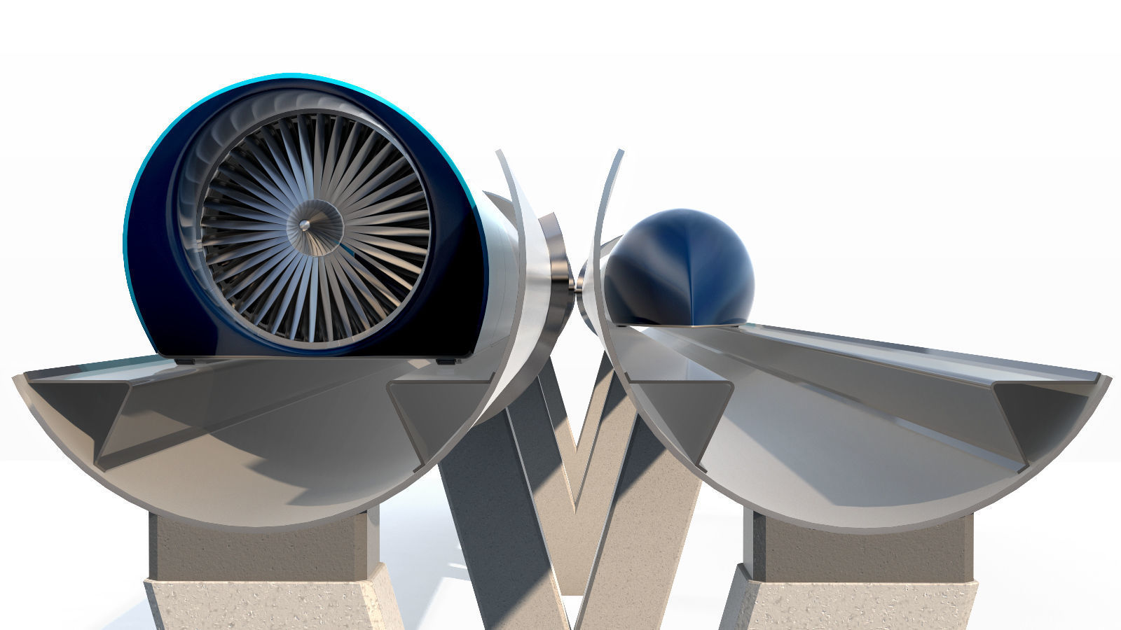 Hyperloop one XP-1 3D model_2