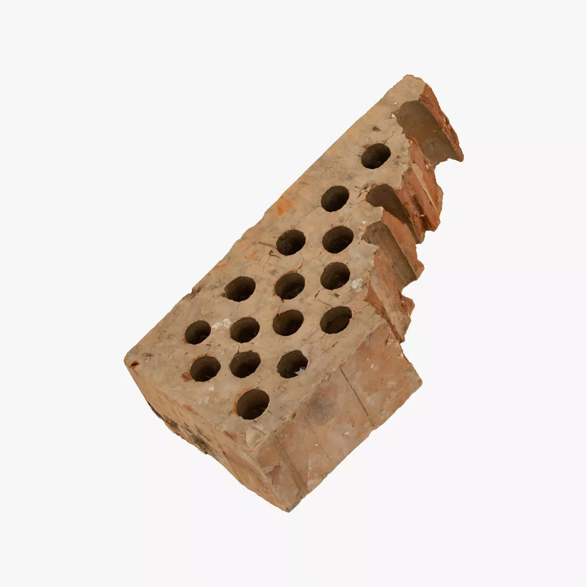 Brocken Brick 04 RAW SCAN 3D model