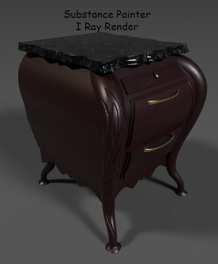 Night Stand 3D model_1