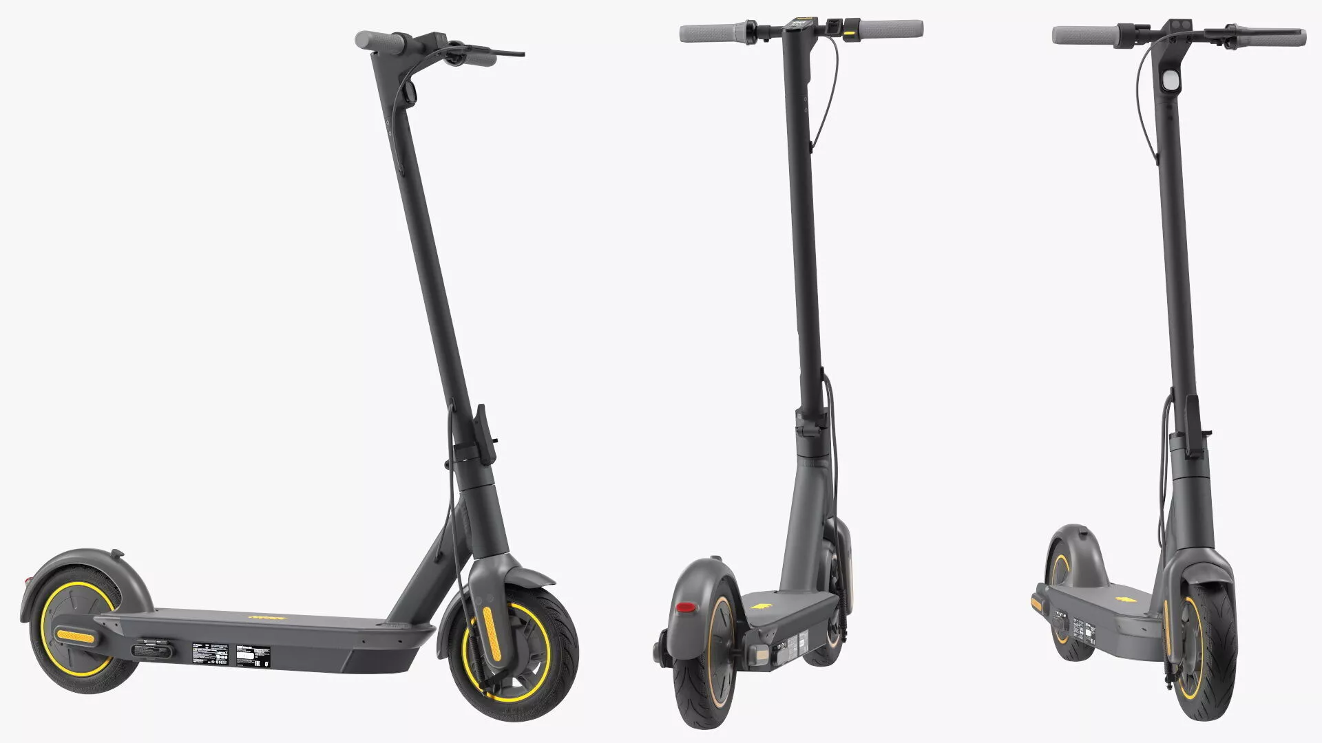 Ninebot KickScooter MAX Rigged 3D model