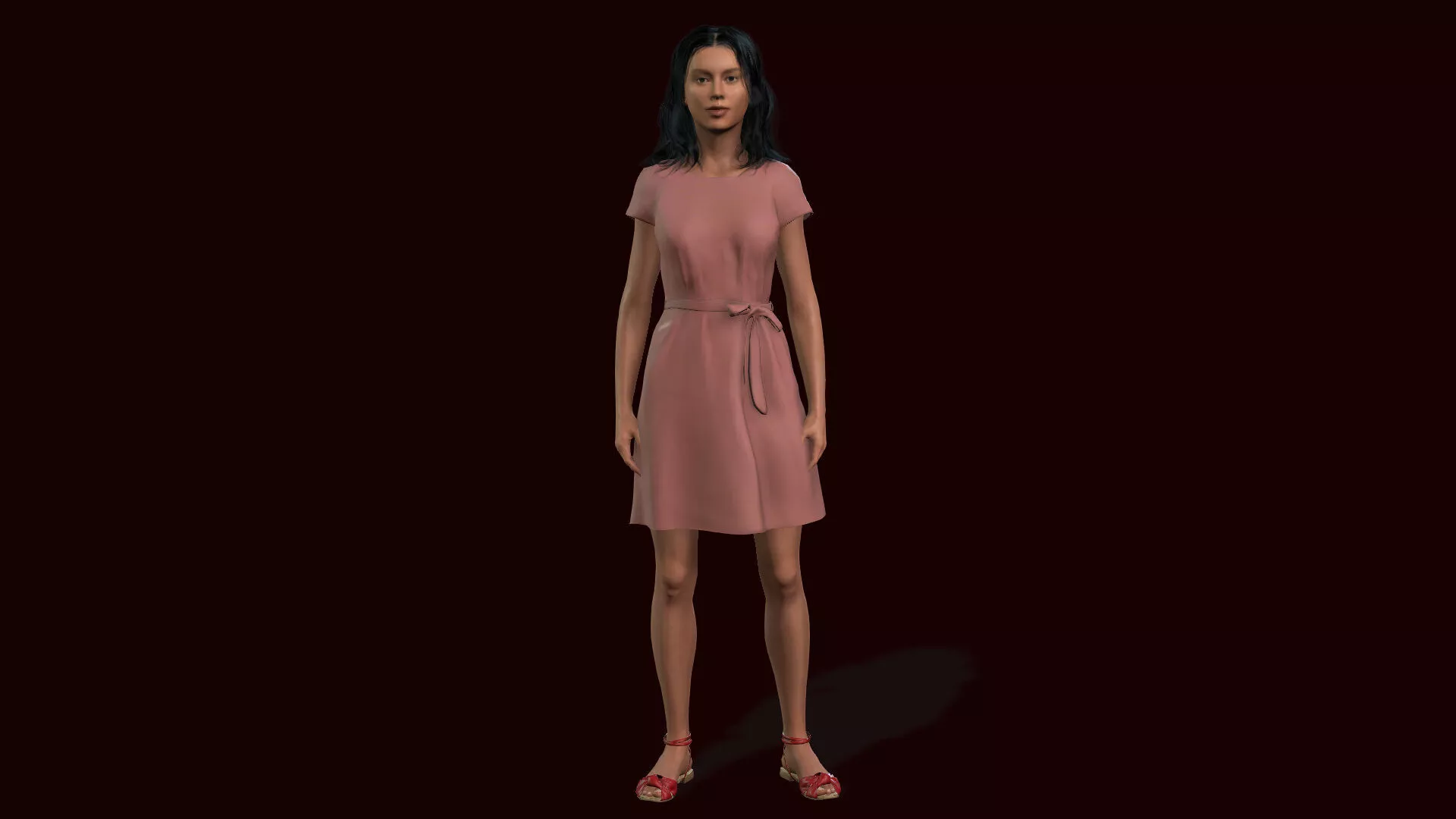 Realistic Woman Character 3D model