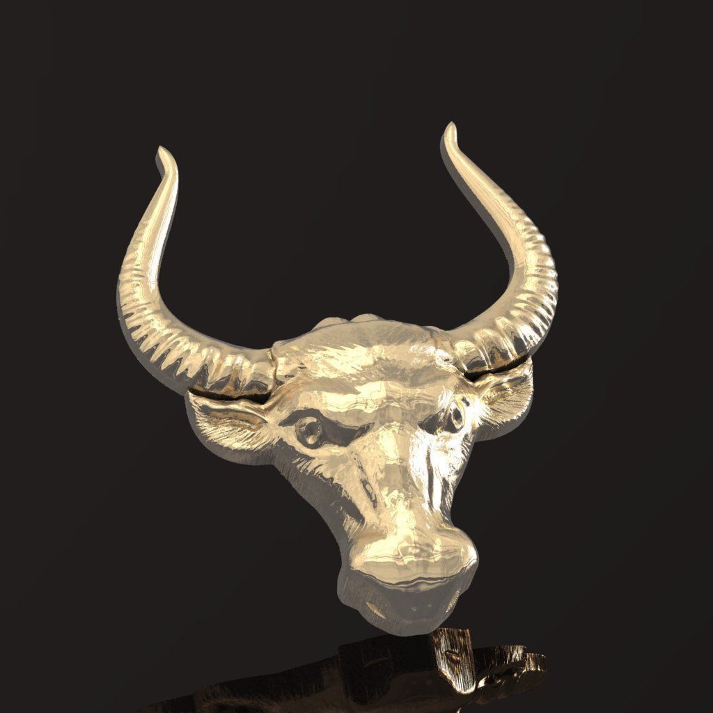 Gold bull 010 3D print model_2