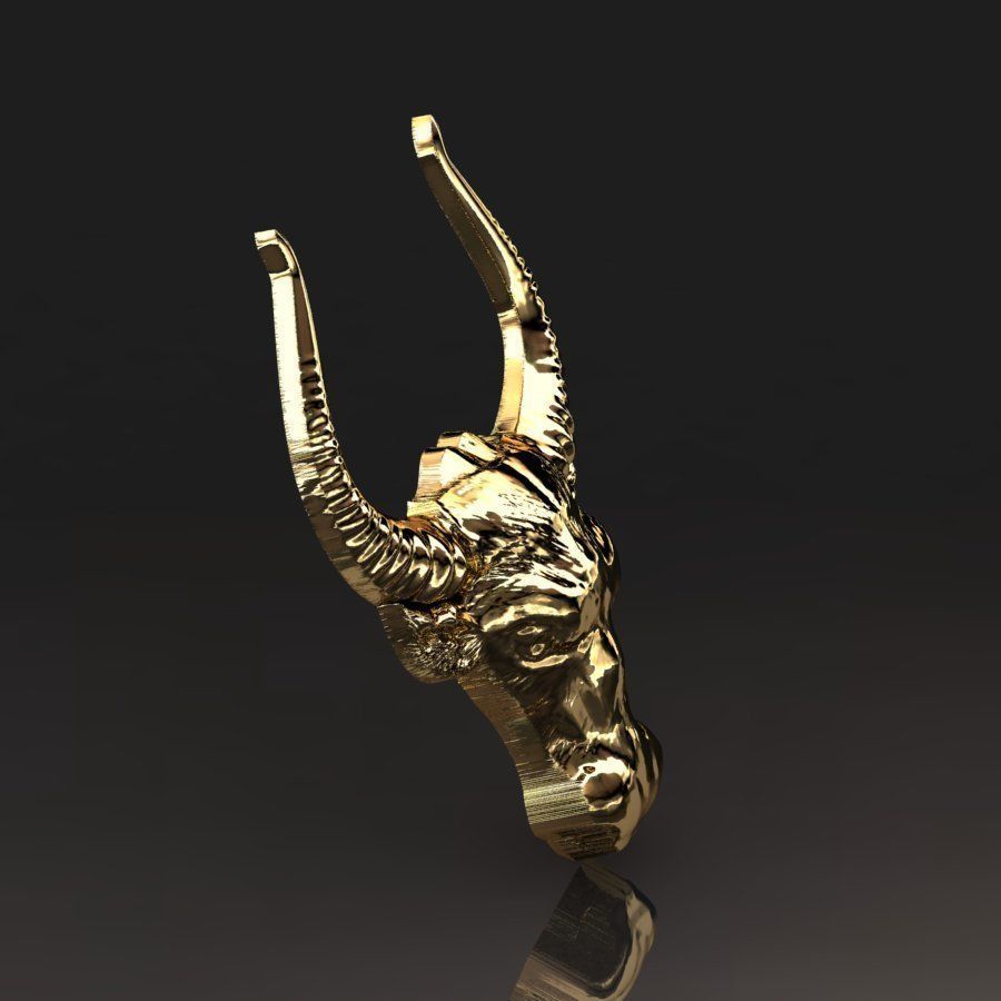Gold bull 010 3D print model_1
