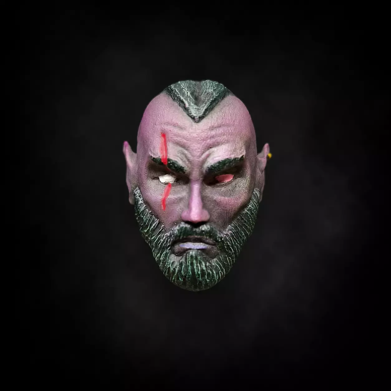 Scarred Dark Elf 3D print model
