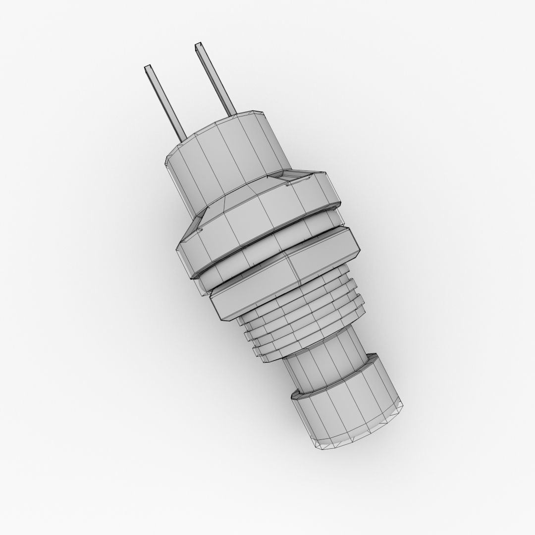 Push Button 3D model_4