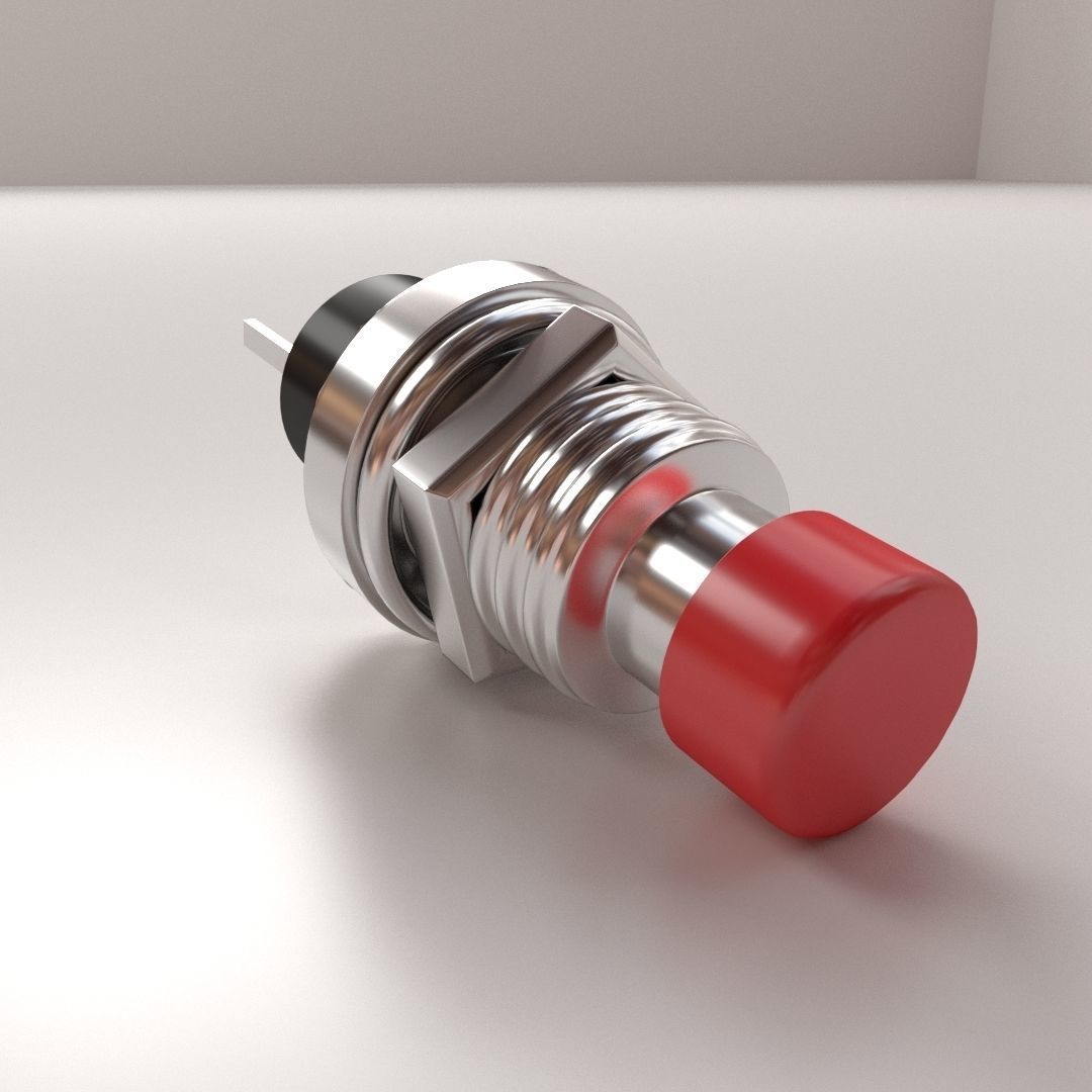 Push Button 3D model_2