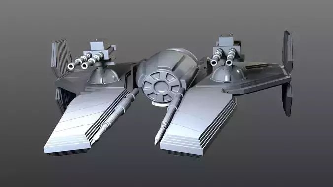 Low-Poly Star wars Spaceship