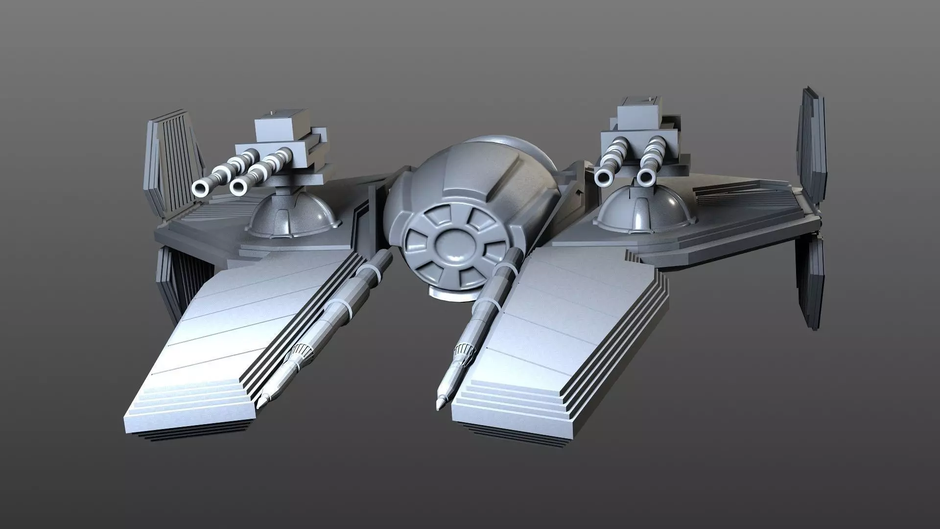 Low-Poly Star wars Spaceship Free low-poly 3D model