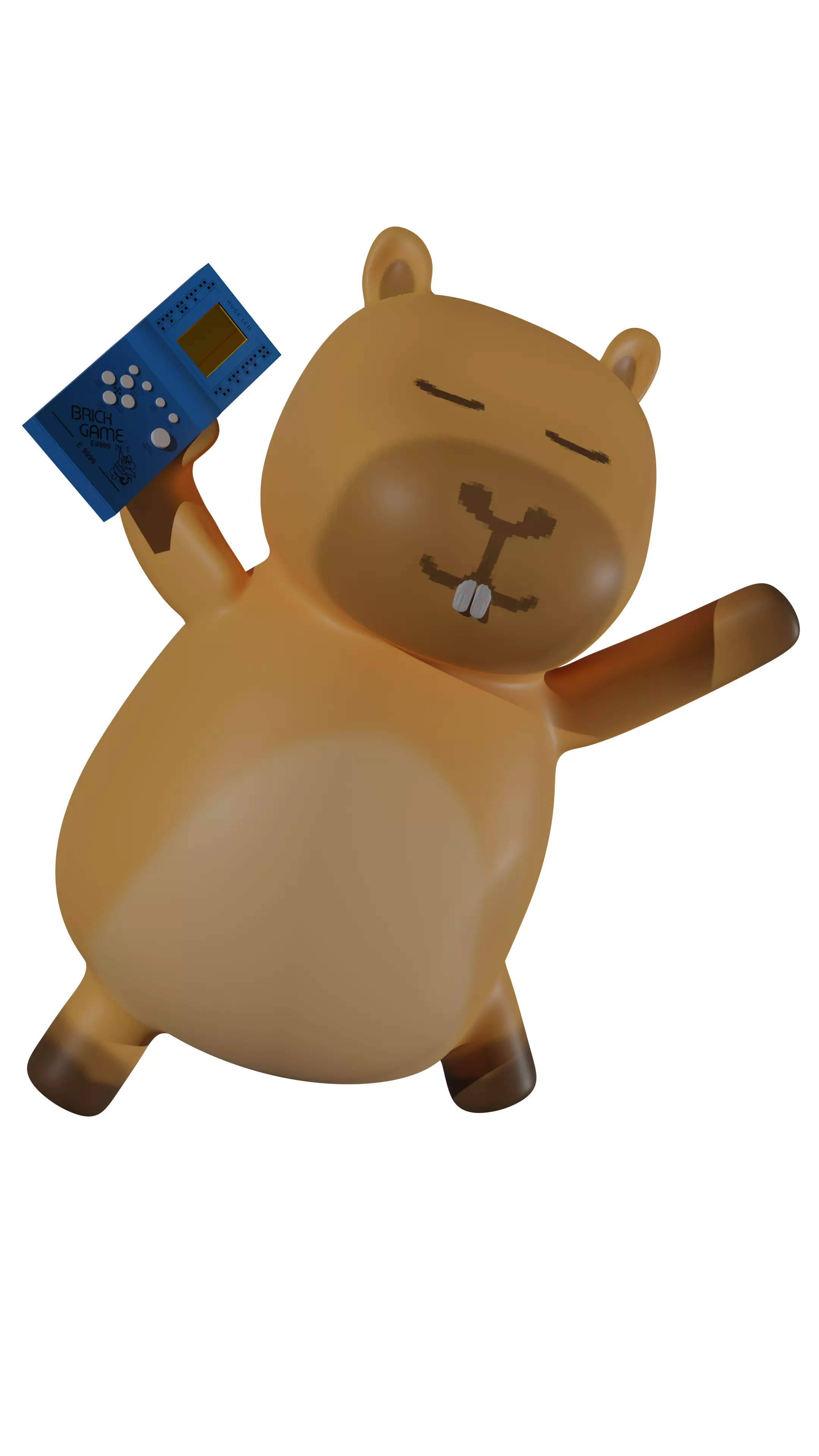 Brickgame Capybara 90s Filipino Childhood Game 3D print model