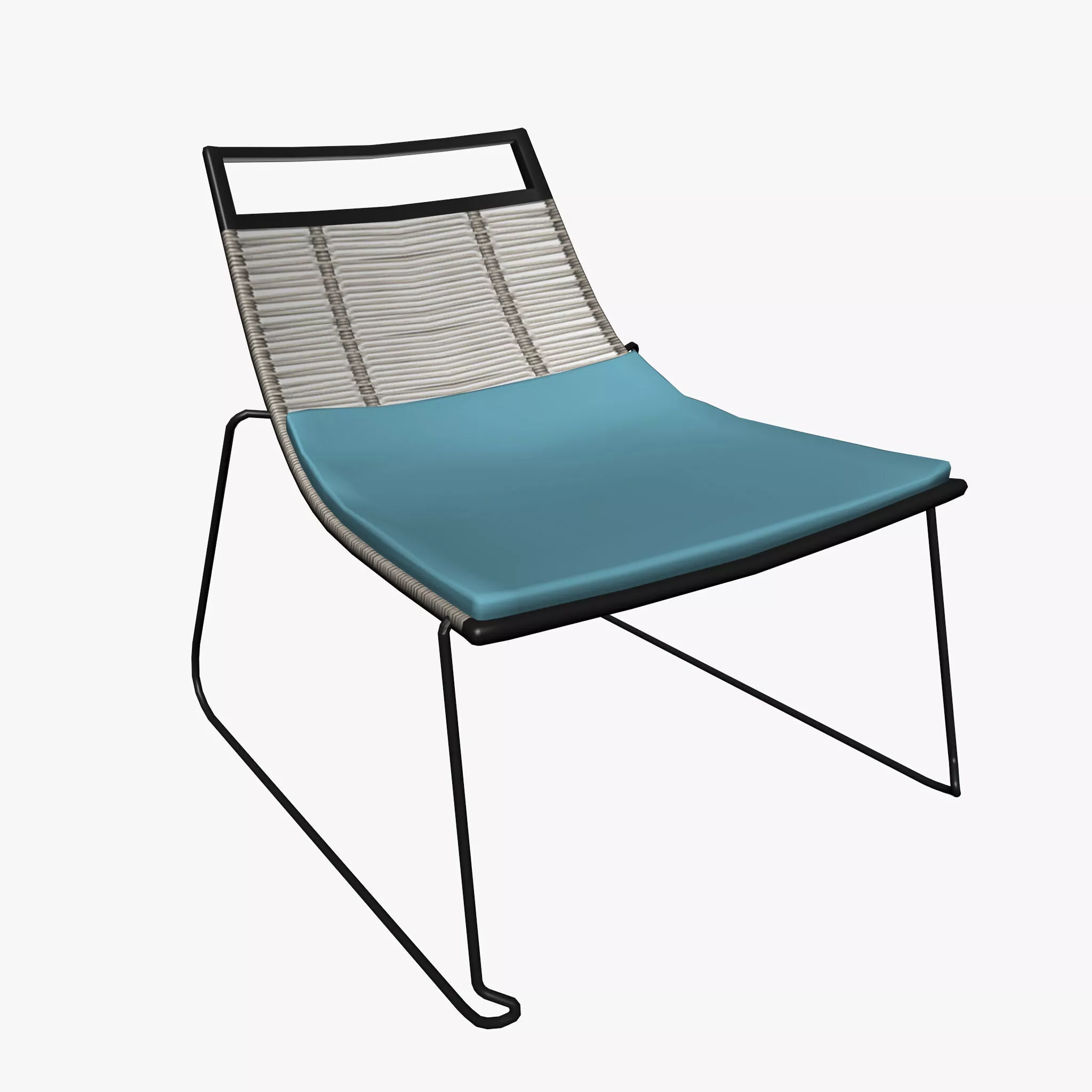 Chair elba lounge Low-poly 3D model