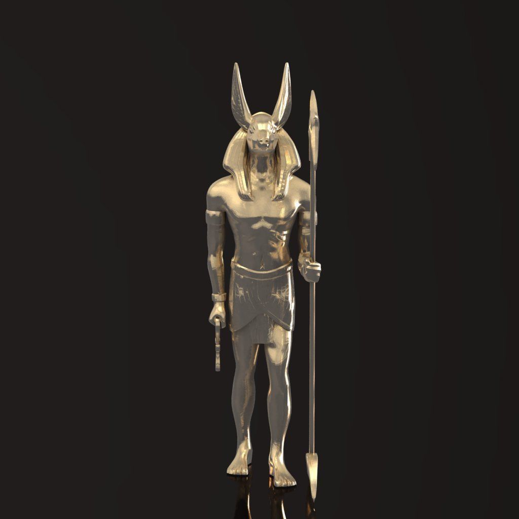 Egyptian god 016 3D print model_2