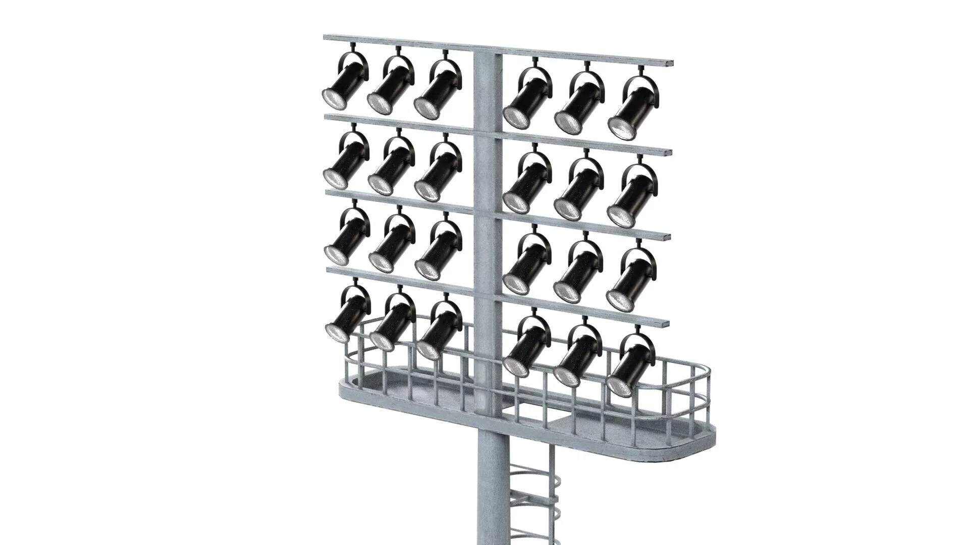 Stadium Light v2 Low-poly 3D model