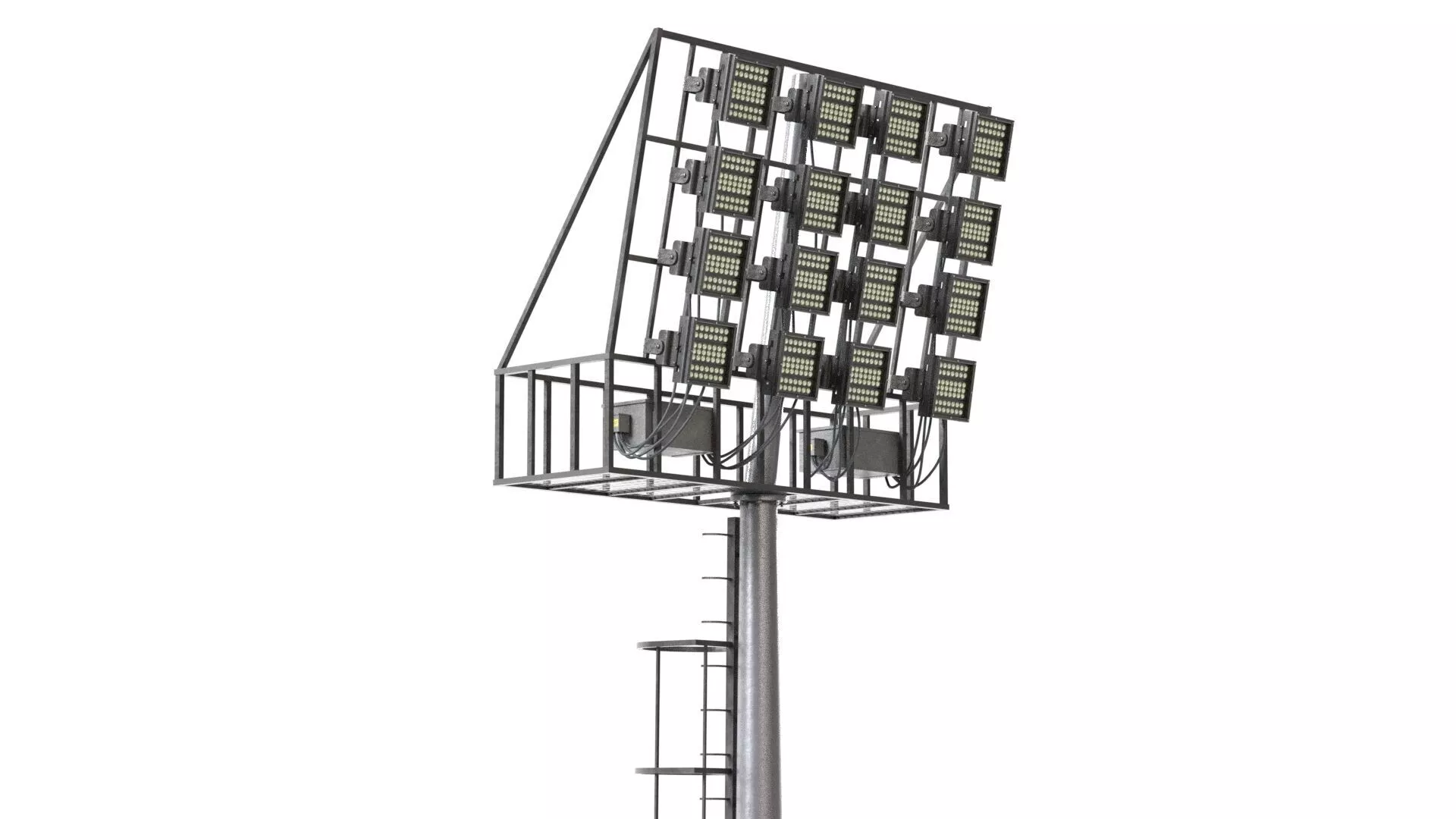 Stadium Light v3 Low-poly 3D model