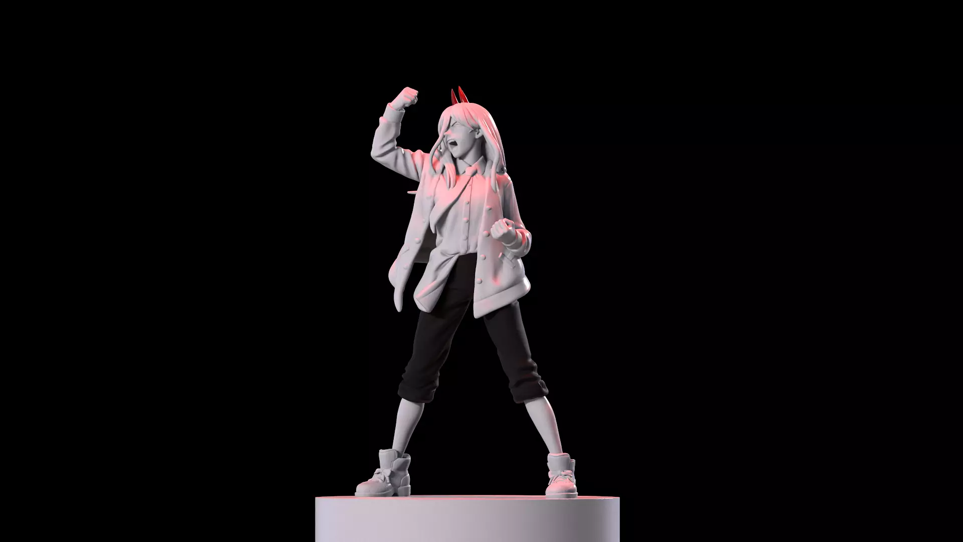 Makima Chainsaw Man Fan Art 3D Printable Figure 3D print model