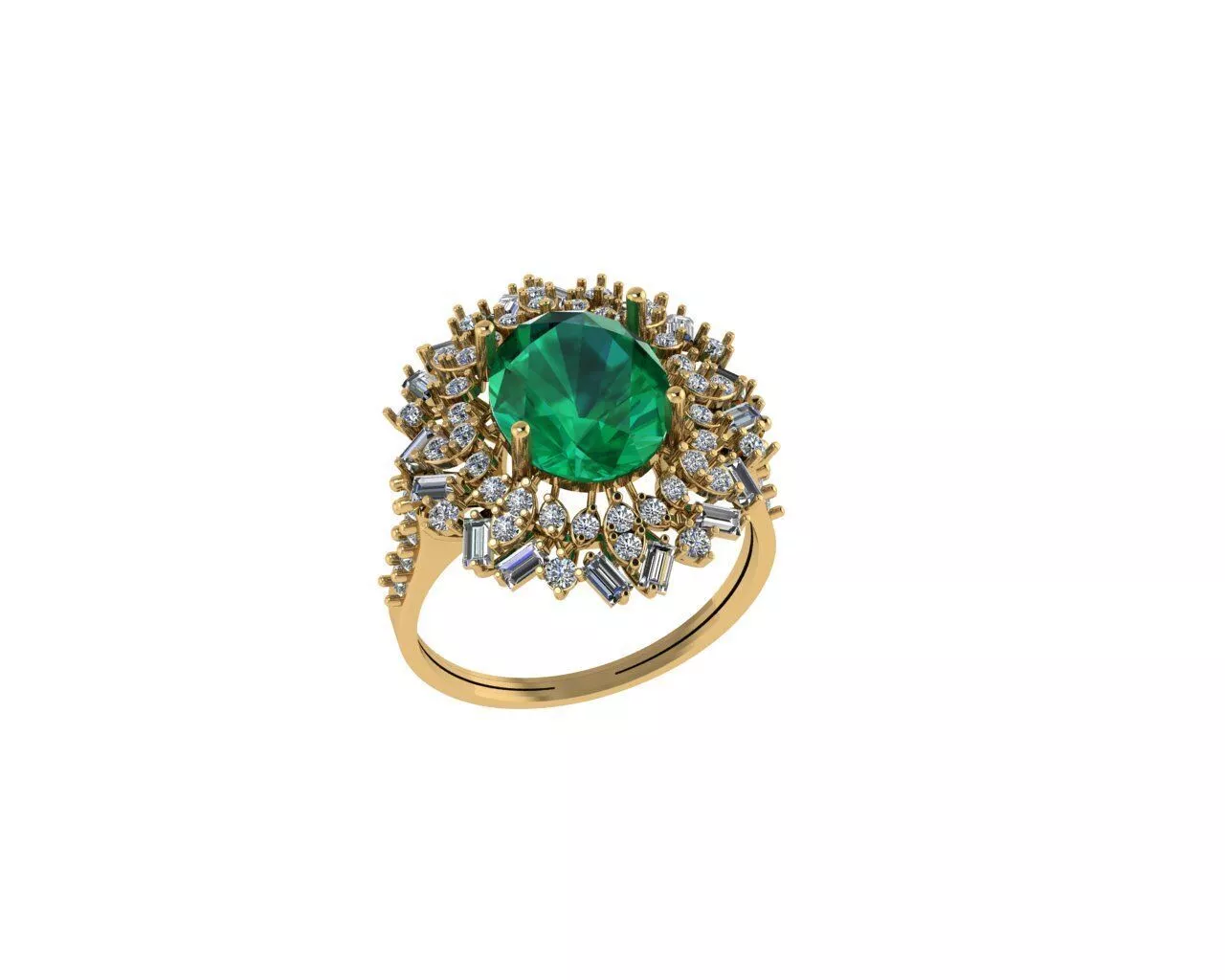 Diamond Ladies Color Rings 3D print model