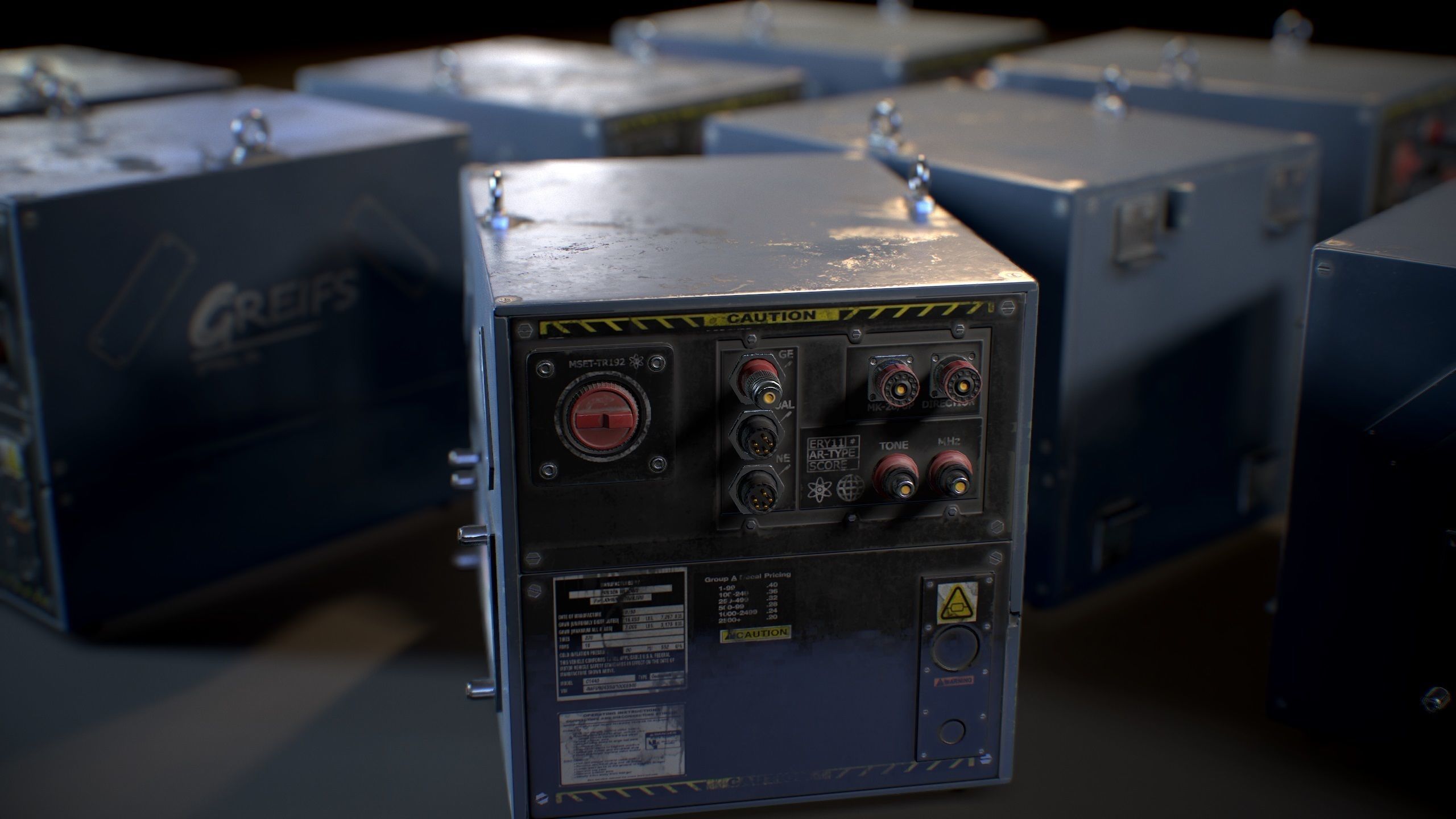 Lab Device - Game ready prop Free low-poly 3D model_12
