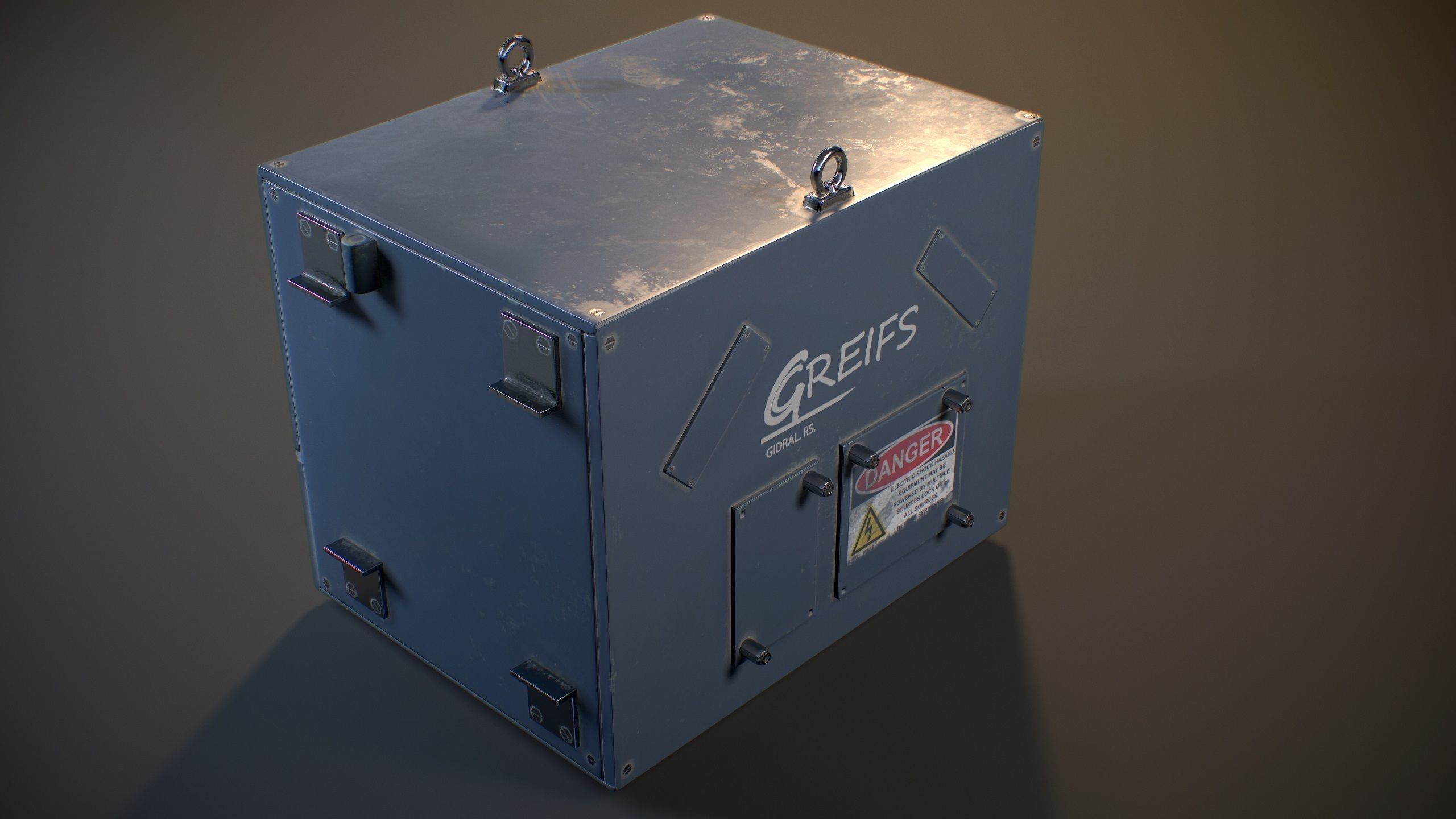 Lab Device - Game ready prop Free low-poly 3D model_10