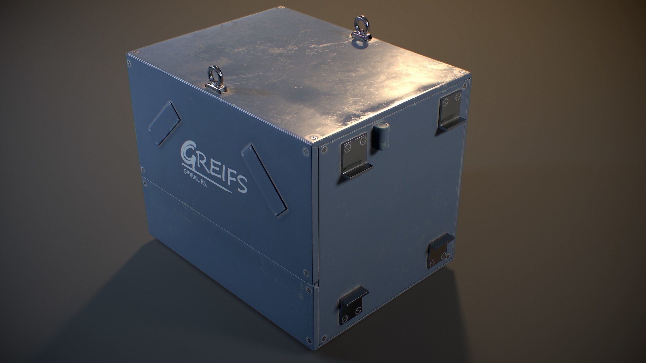 Lab Device - Game ready prop Free low-poly 3D model_6