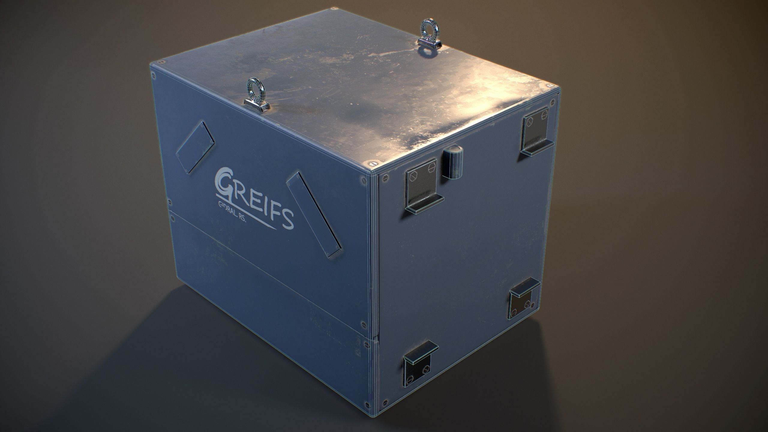 Lab Device - Game ready prop Free low-poly 3D model_7