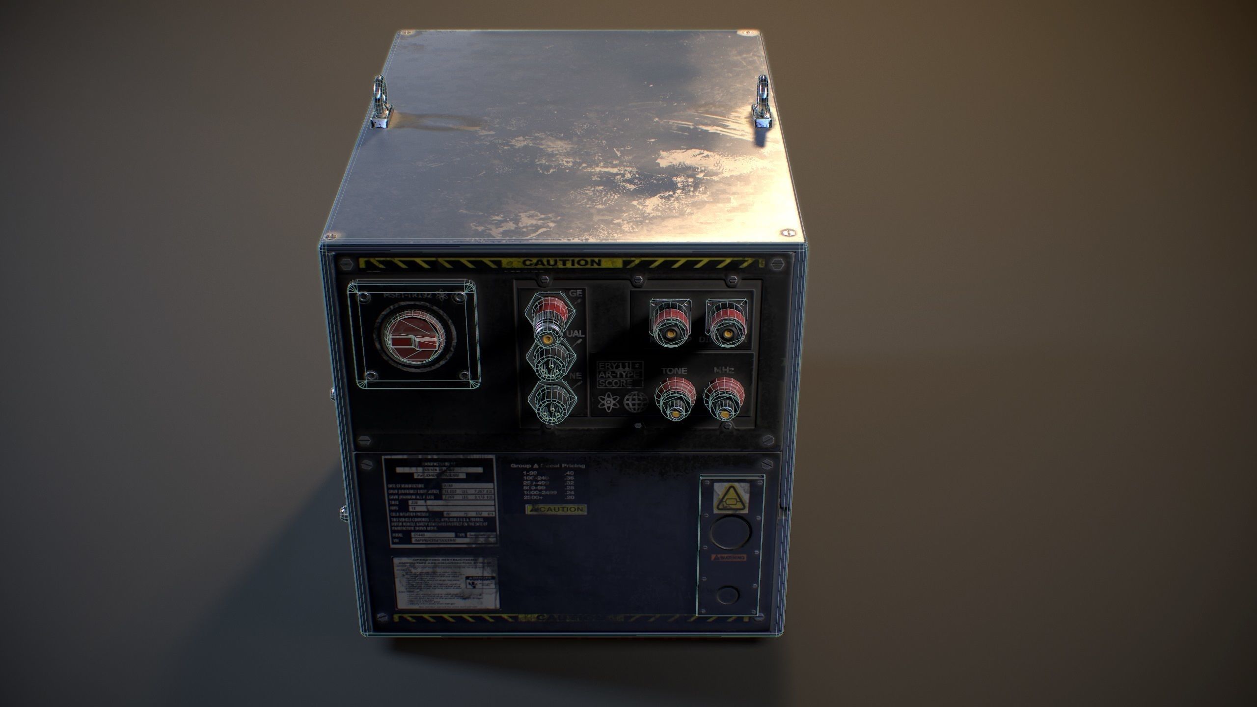 Lab Device - Game ready prop Free low-poly 3D model_2
