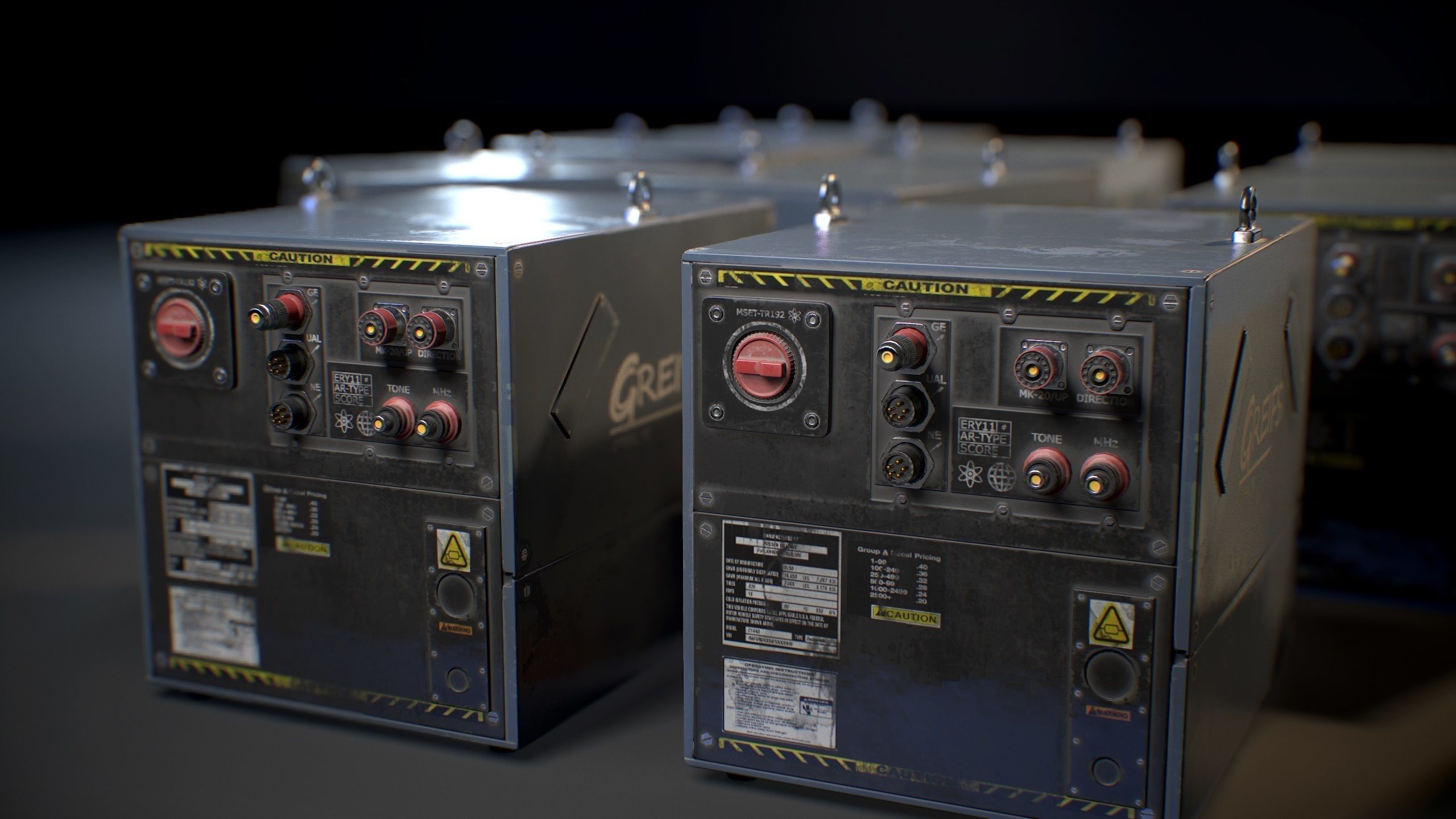 Lab Device - Game ready prop Free low-poly 3D model_14