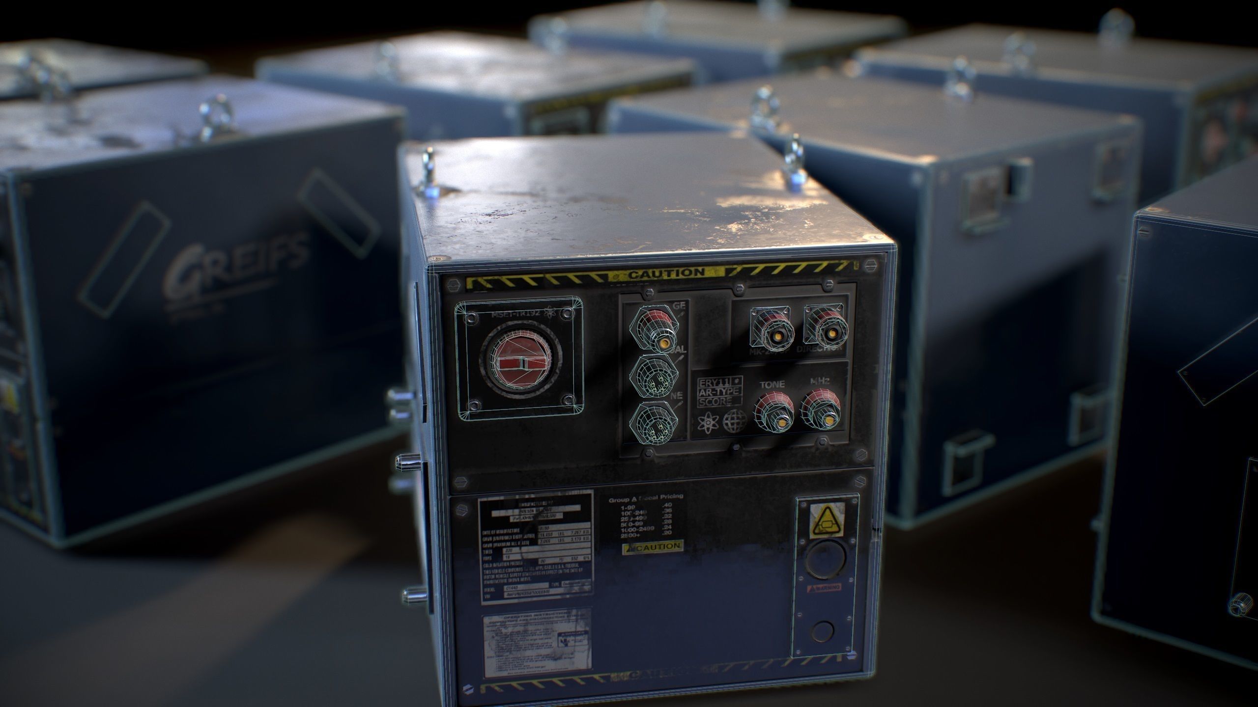 Lab Device - Game ready prop Free low-poly 3D model_13