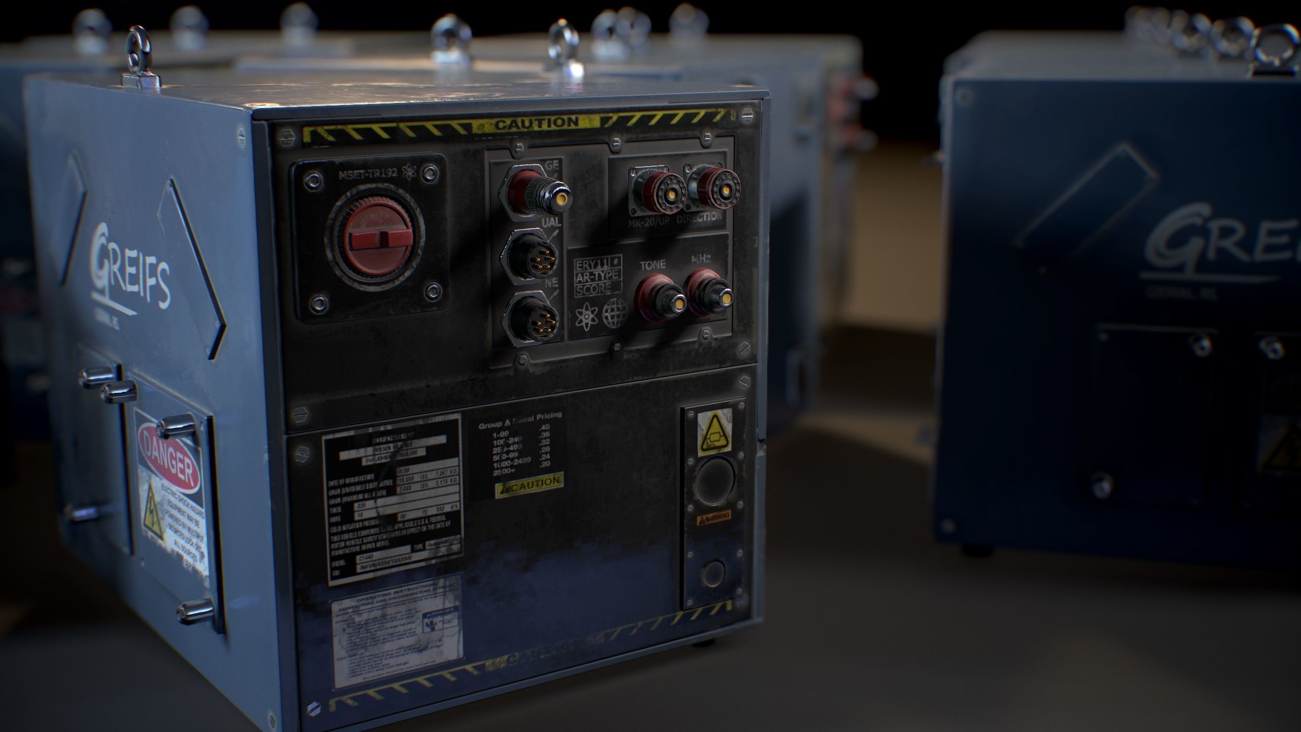 Lab Device - Game ready prop Free low-poly 3D model_15