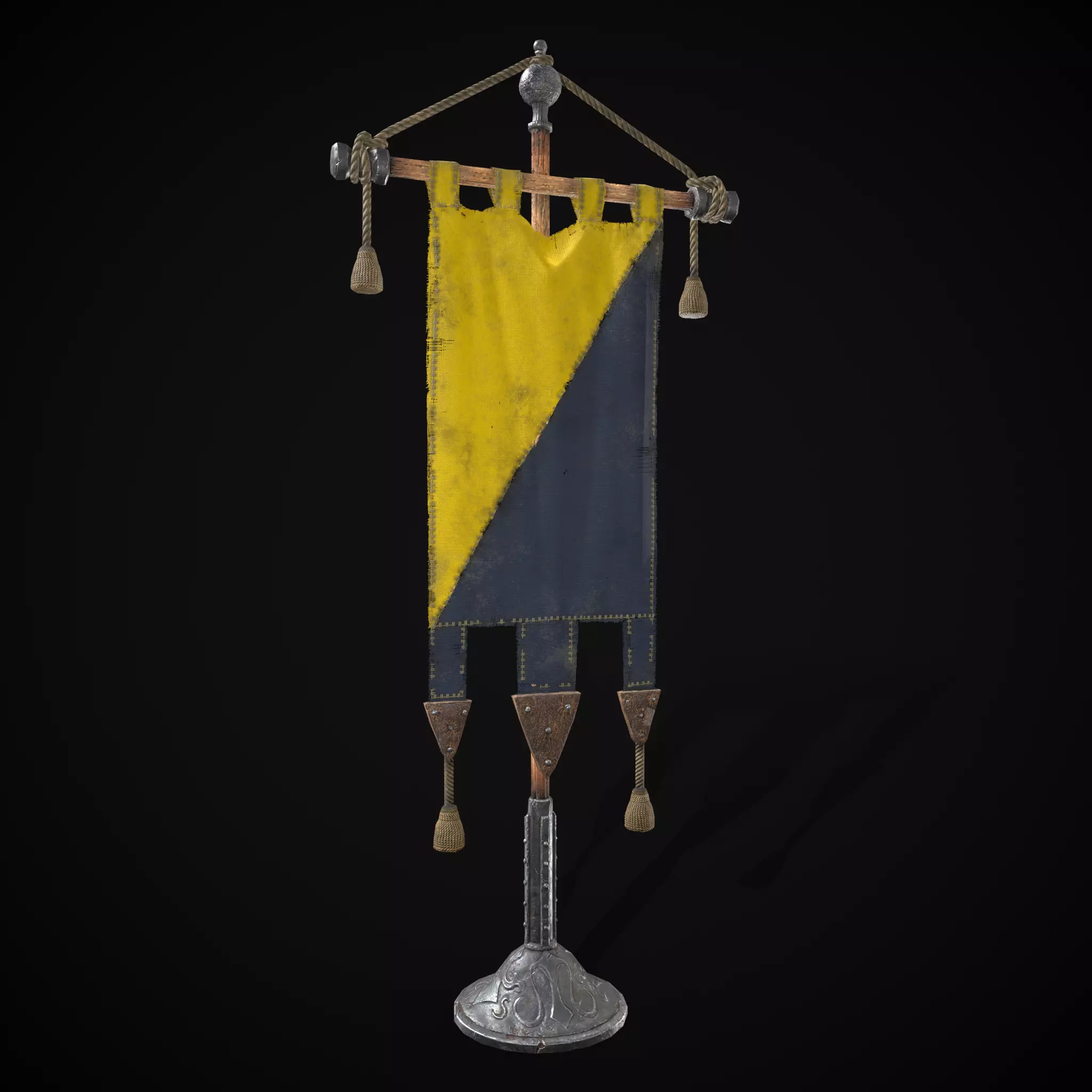 YB Angle War Banner Low-poly 3D model