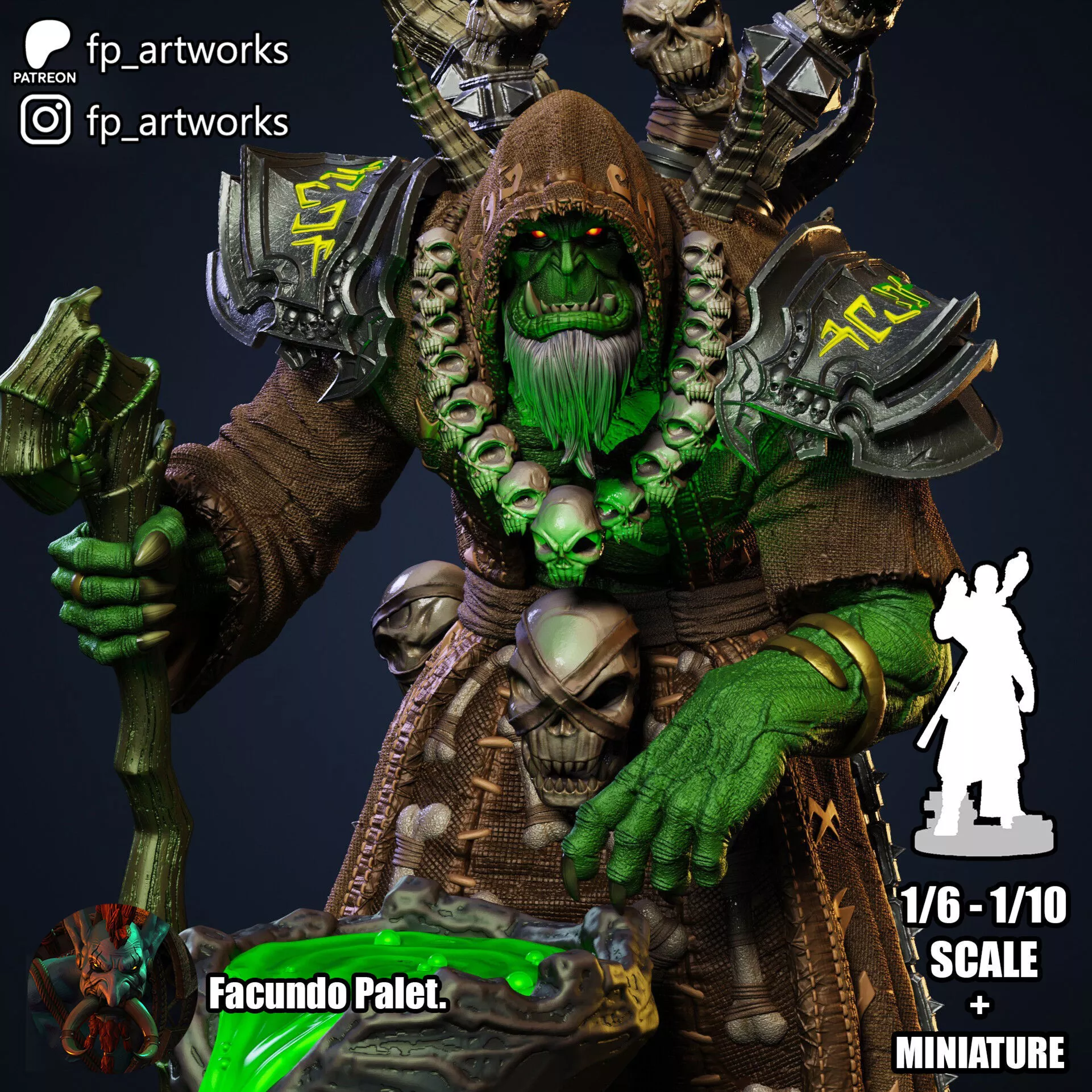 GULDAN 3D MODEL 3D print model