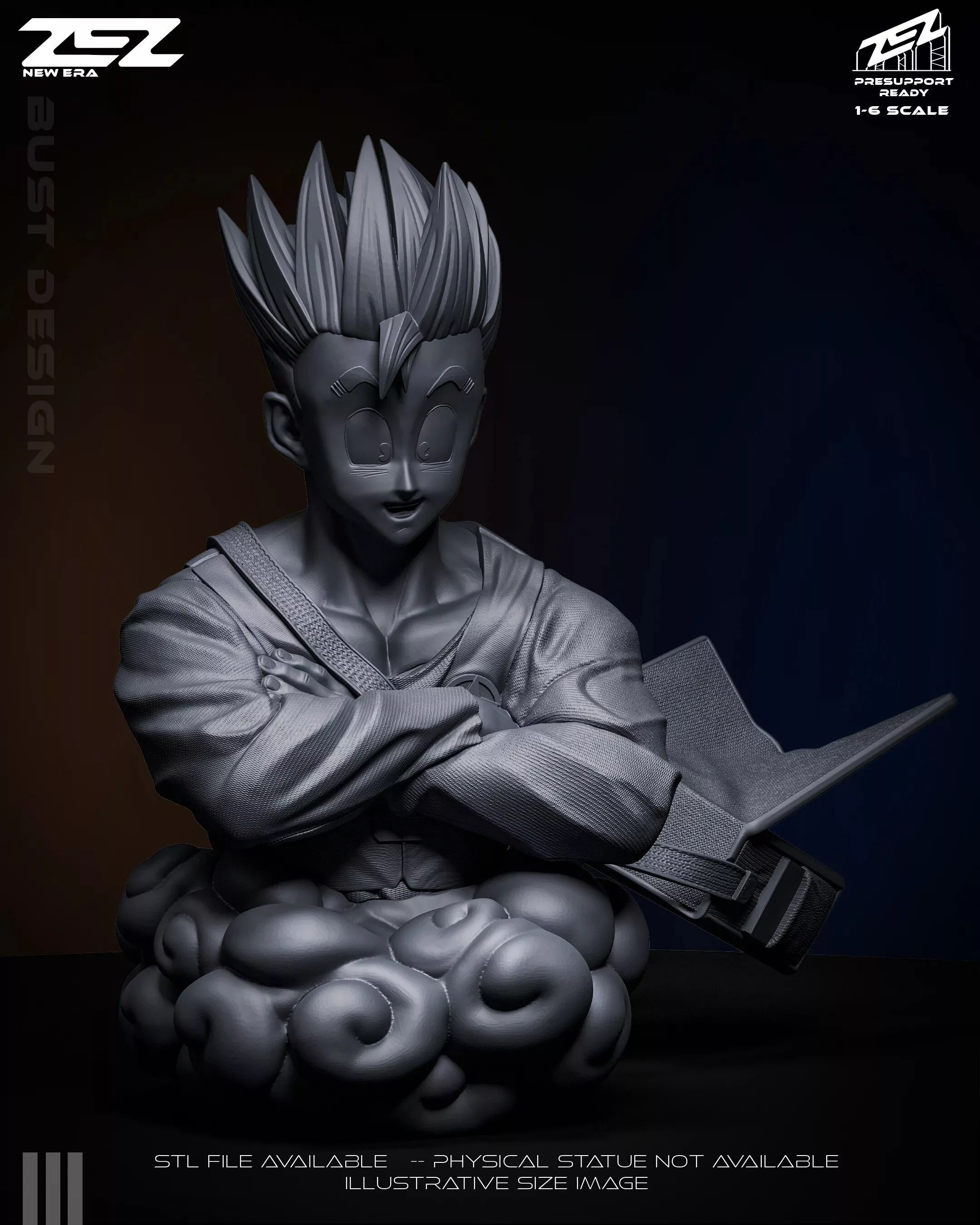 GOHAN ZEZ BUST 3D print model
