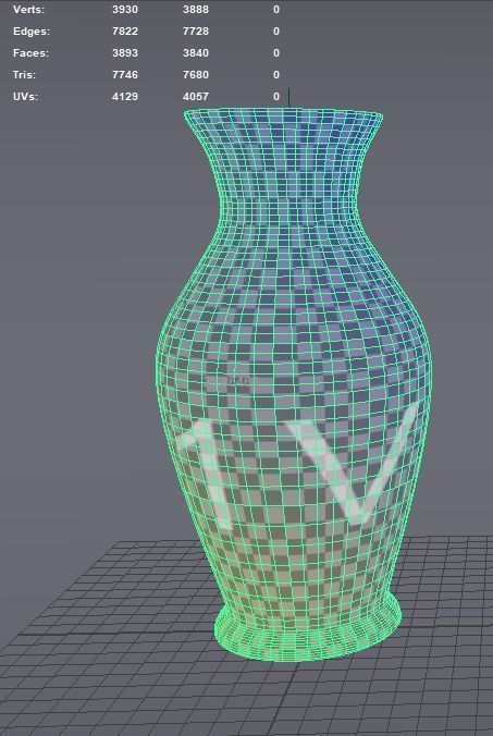 Vase Flower 01 3D model_4