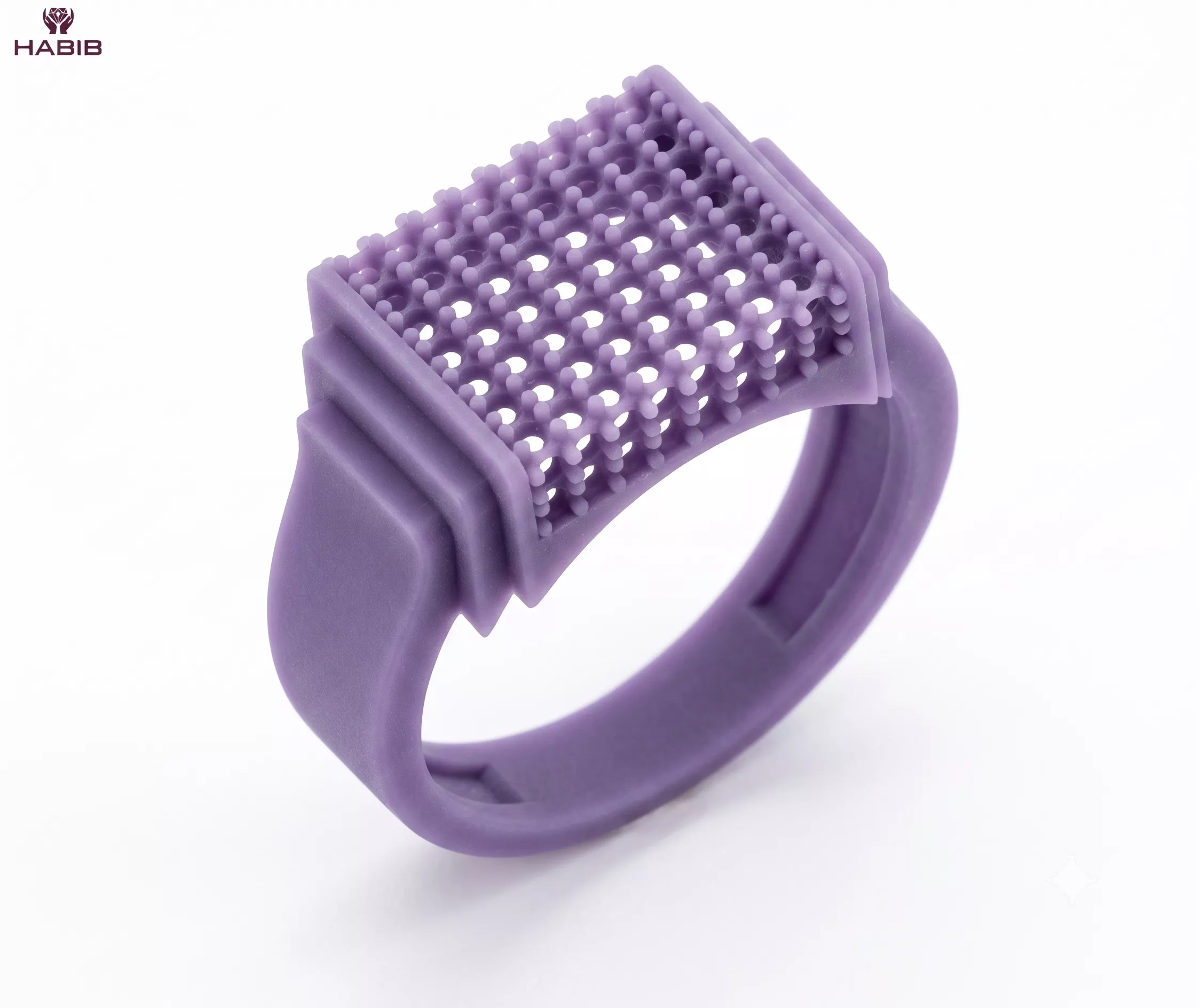 Pave Diamond Signet Ring CAD Model 3D print model